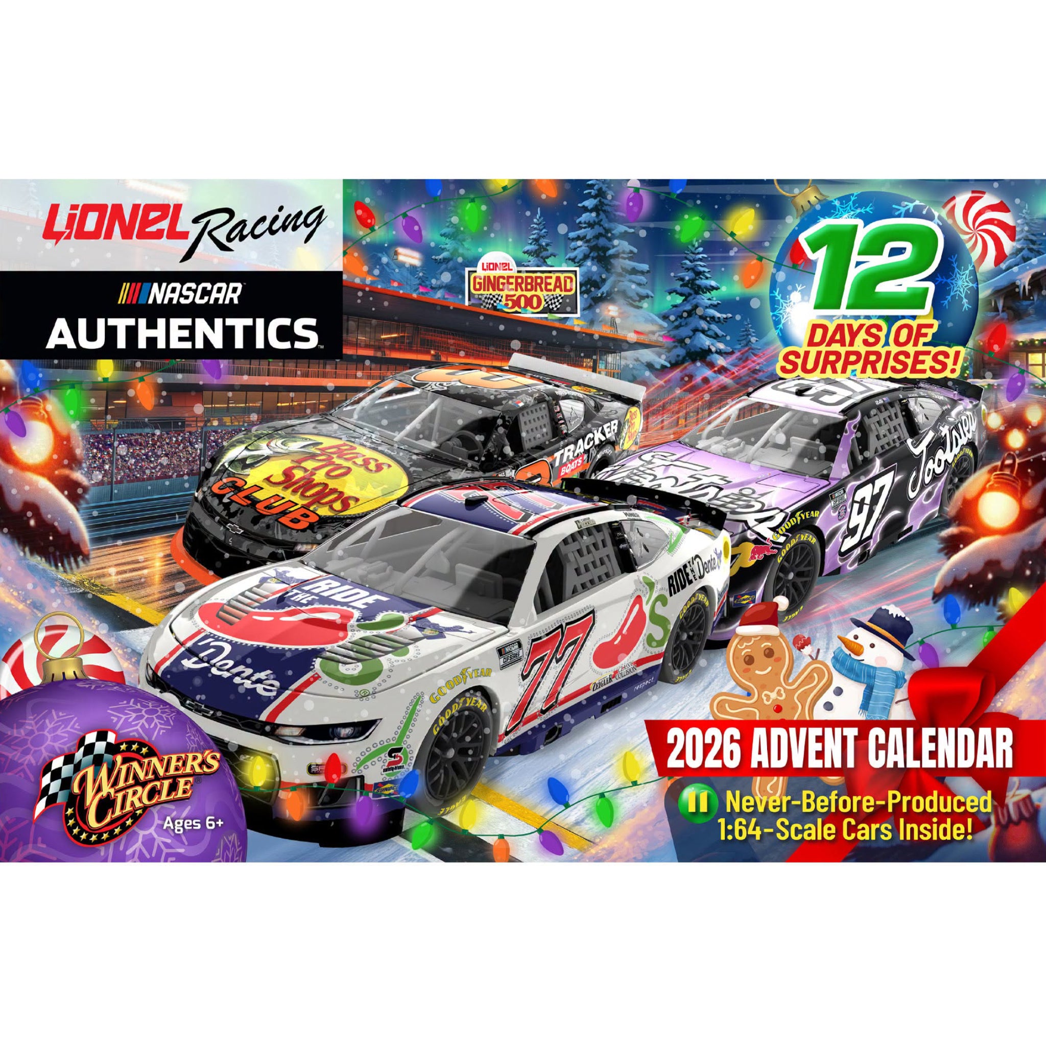 2026 Lionel Racing 12 Days of Diecast Advent Calendar 1:64