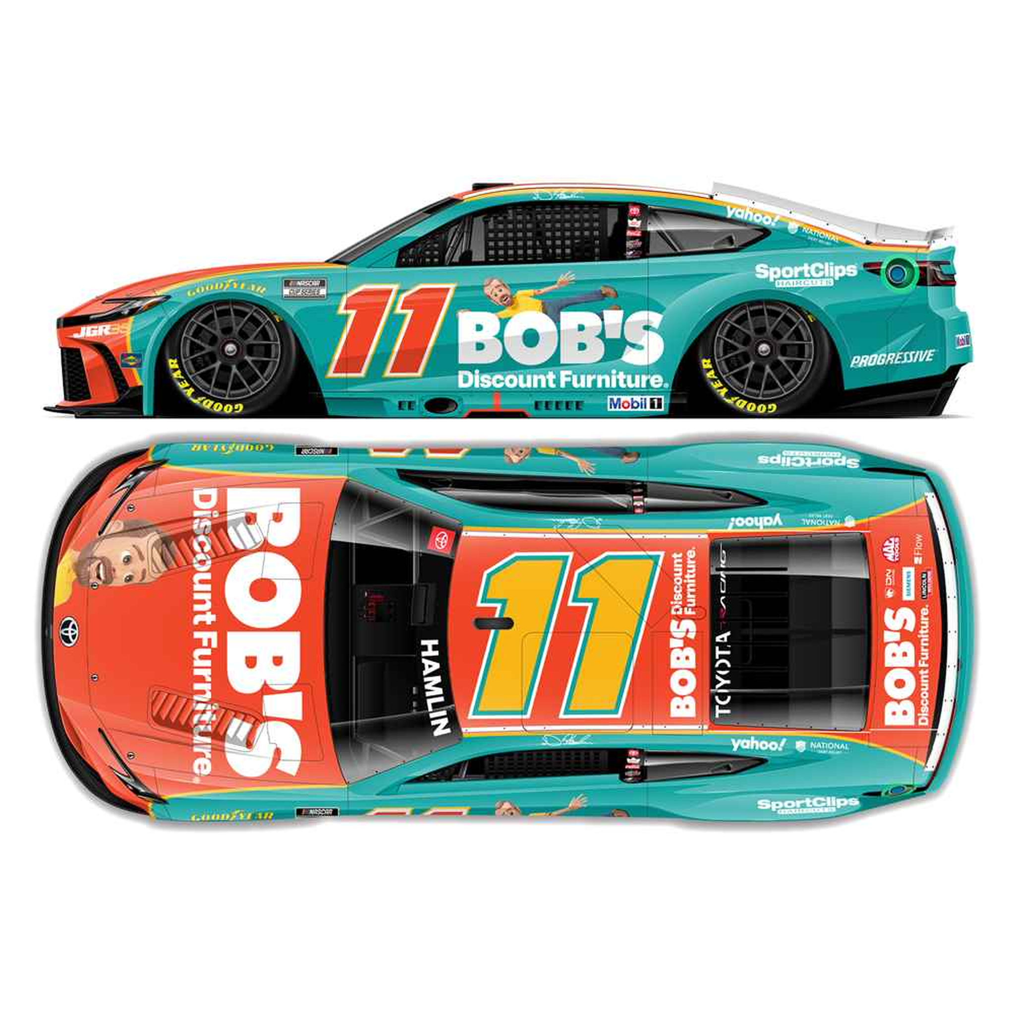 Denny Hamlin 2026 Bob's Discount Furniture 1:64 Diecast