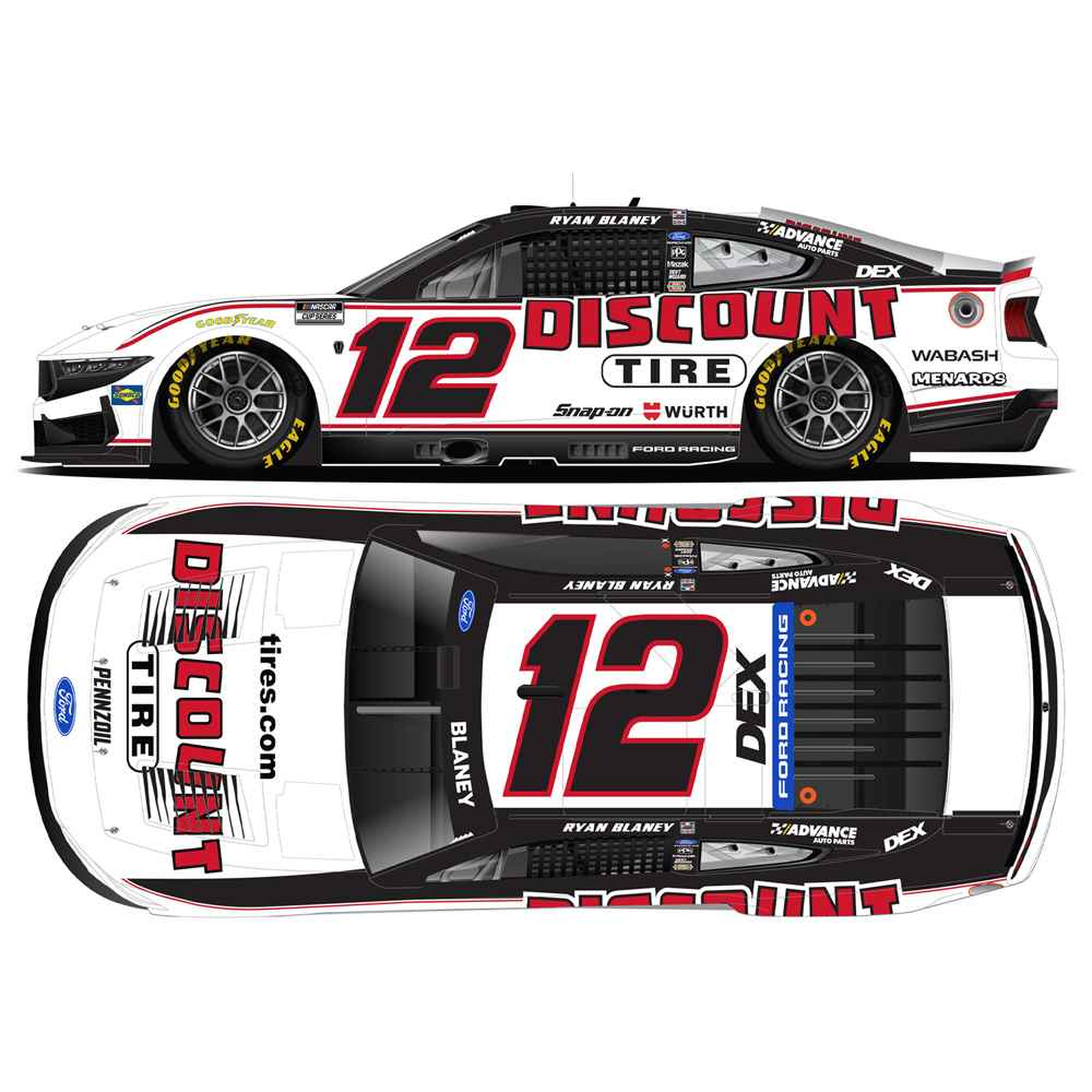 Ryan Blaney 2026 Discount Tire 1:64 Diecast