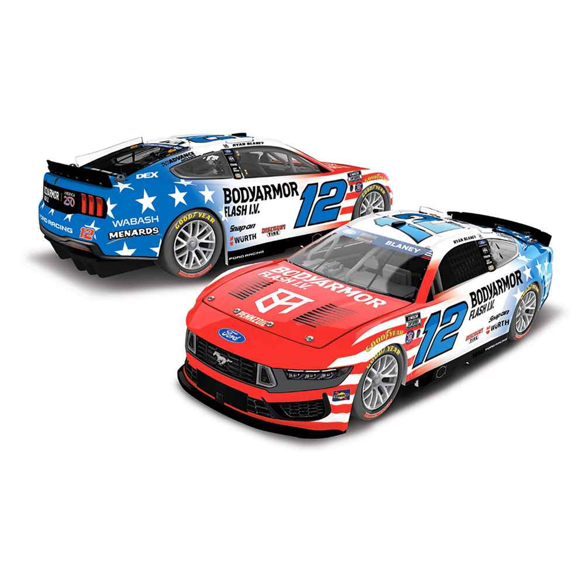 Ryan Blaney 2026 Body Armor Patriotic 1:64 Diecast