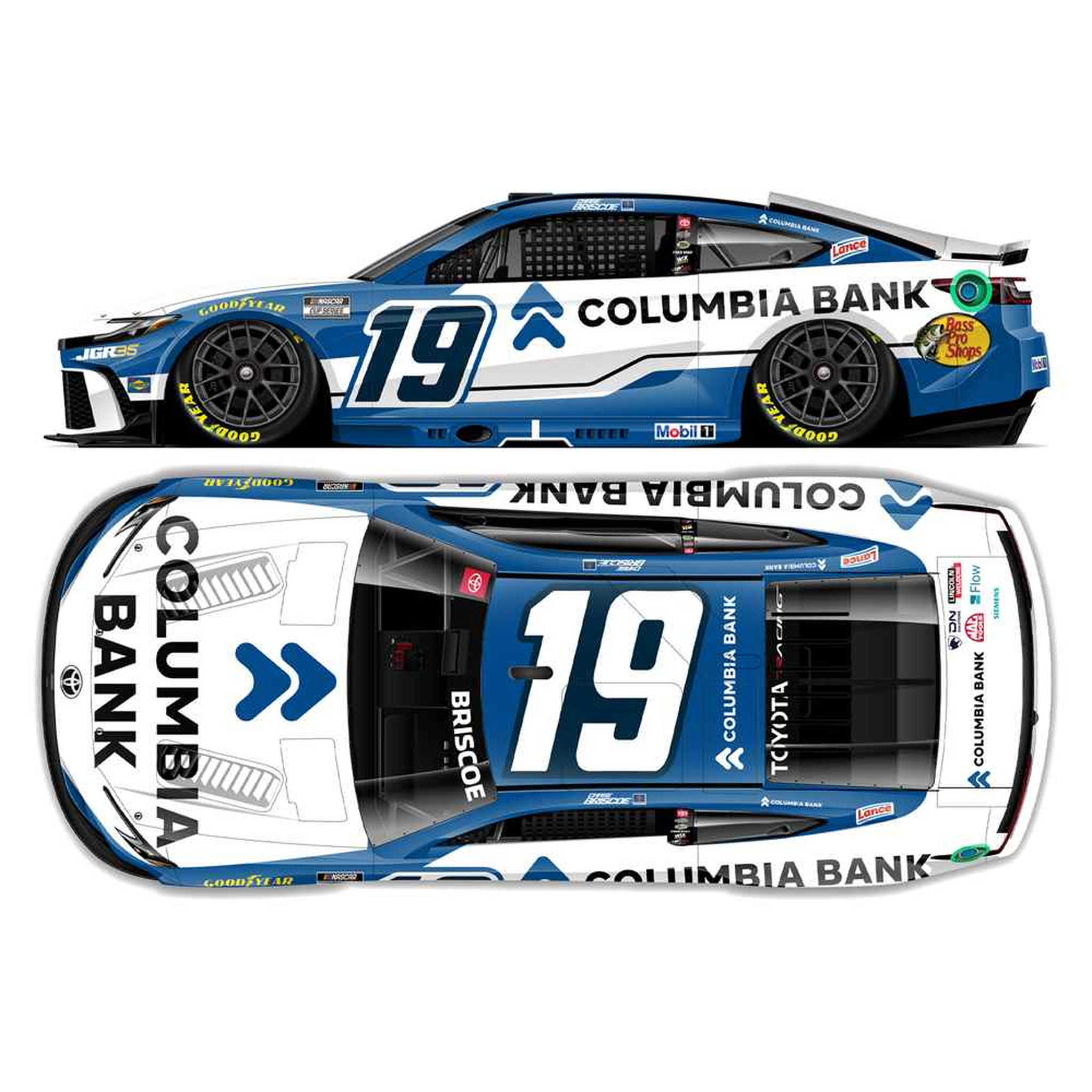 Chase Briscoe 2026 Columbia Bank 1:64 Diecast