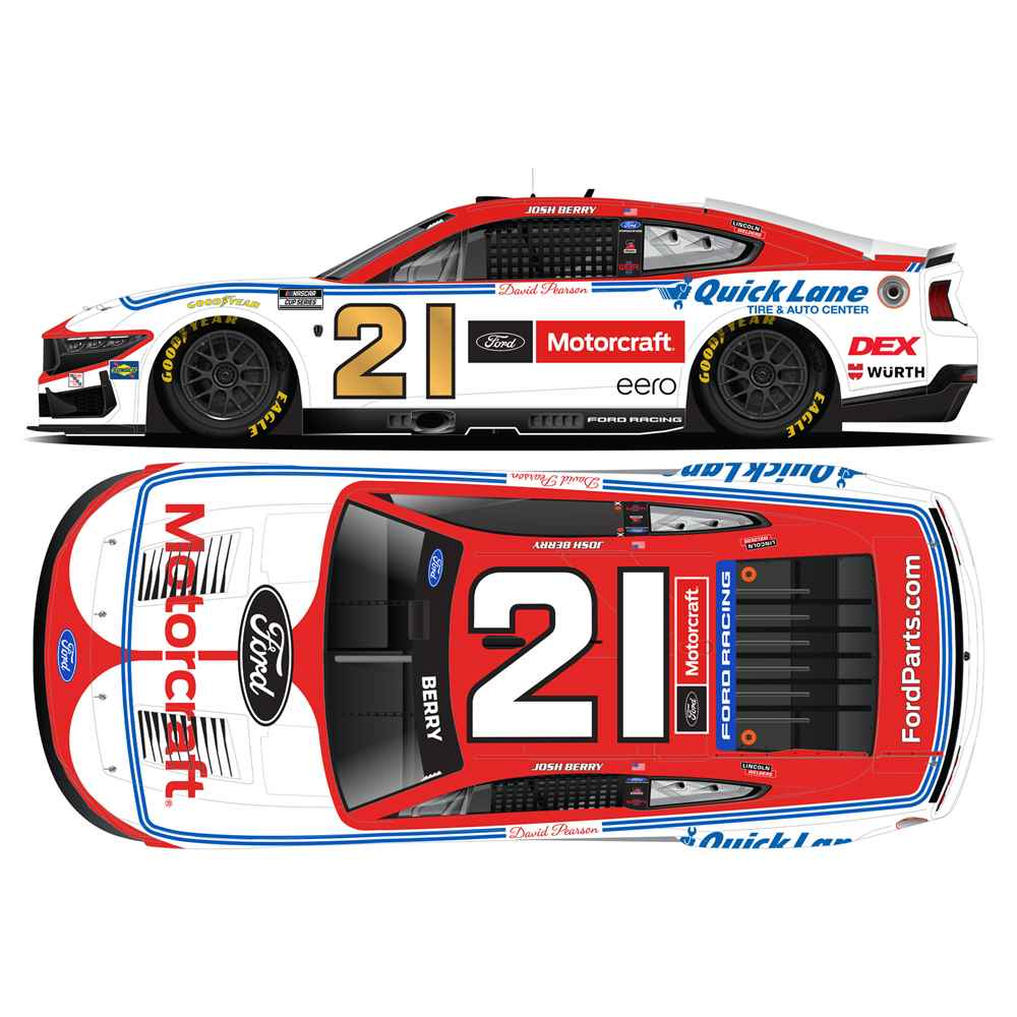 Josh Berry 2026 Motorcraft 1976 50th Anniversary 1:64 Diecast
