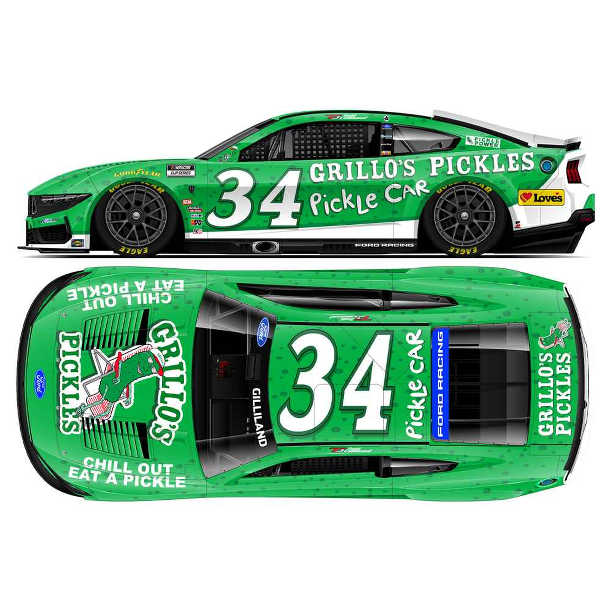 Todd Gilliland 2026 Grillo's Pickles 1:64 Diecast