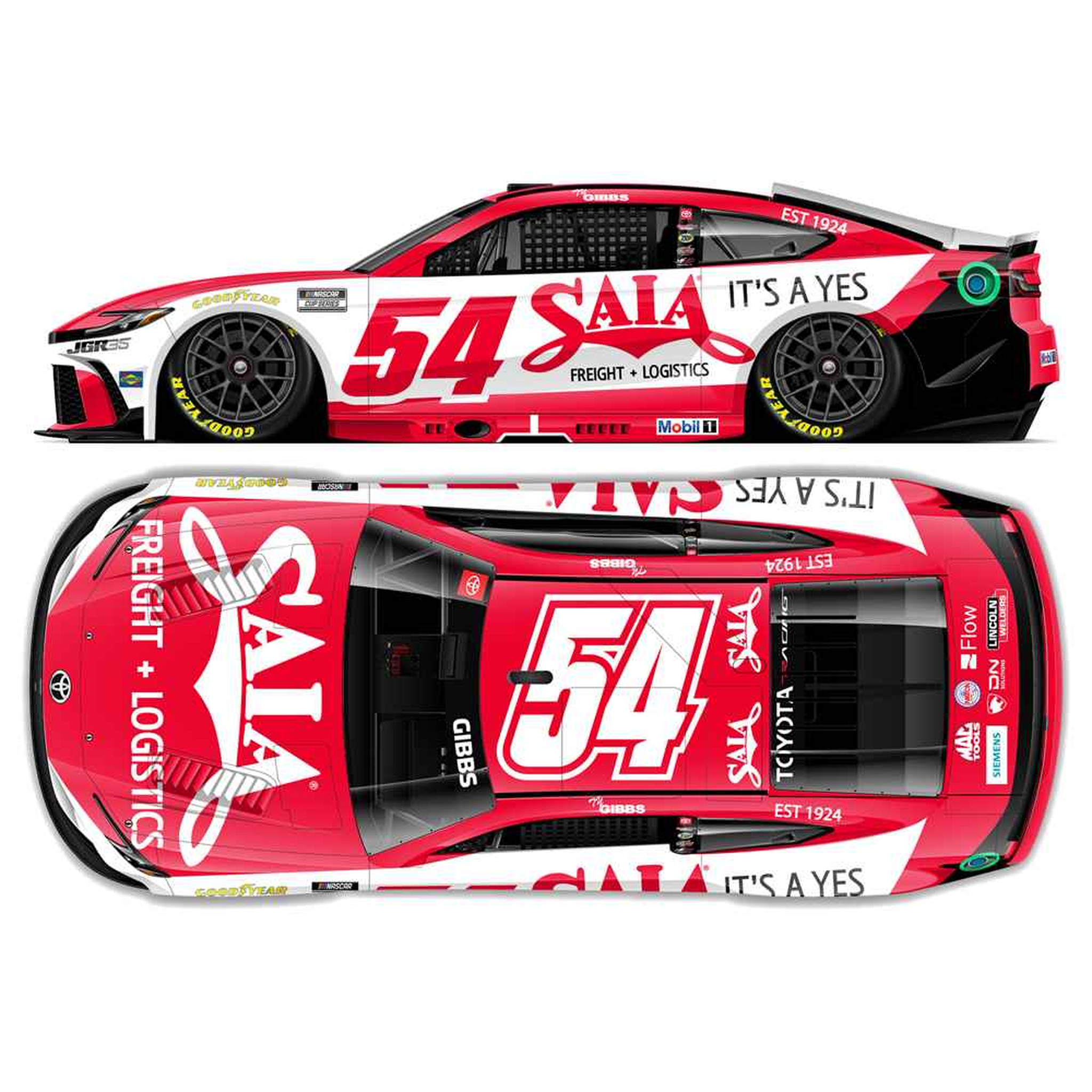 Ty Gibbs 2026 Saia LTL Freight 1:64 Diecast
