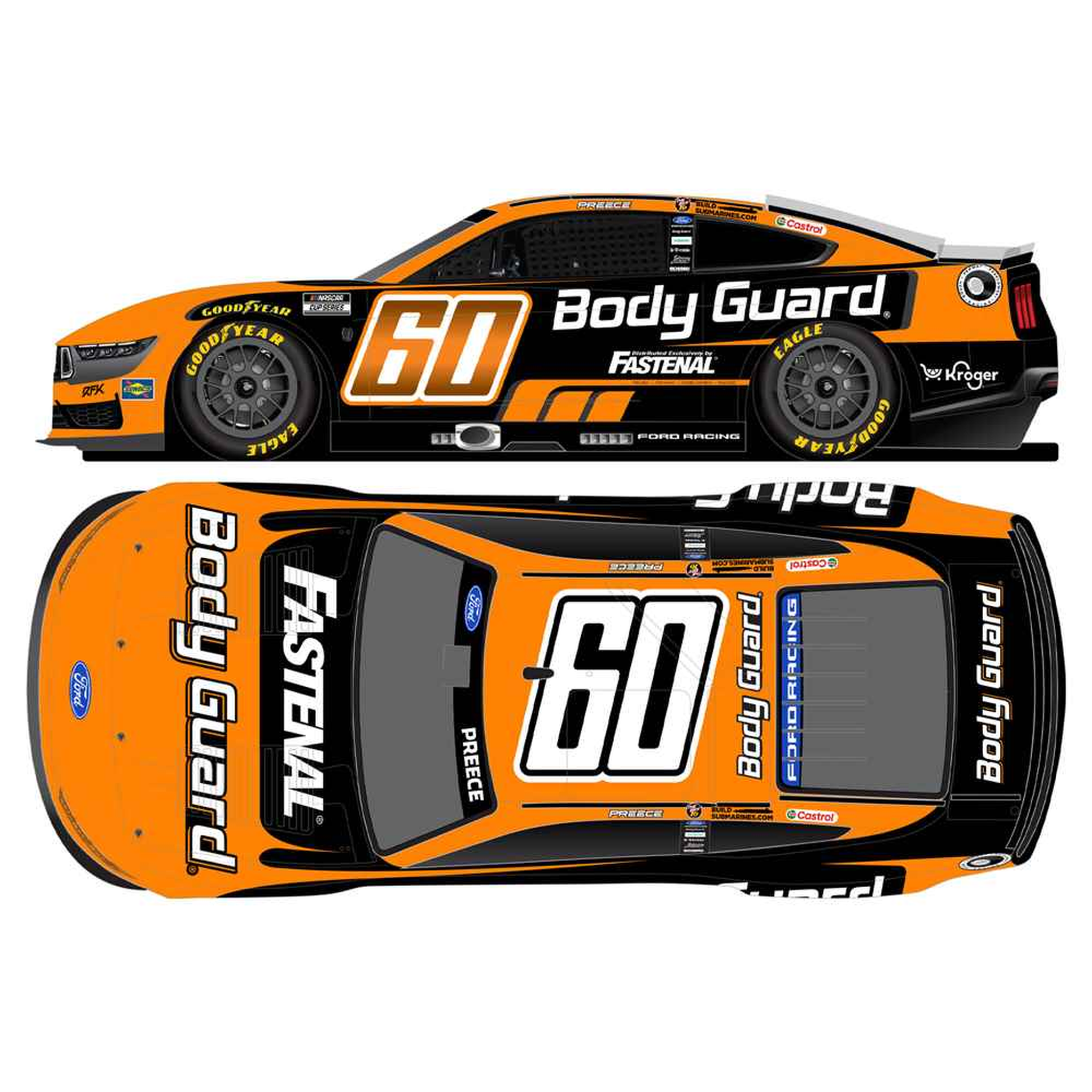Ryan Preece 2026 Body Guard 1:24 Diecast