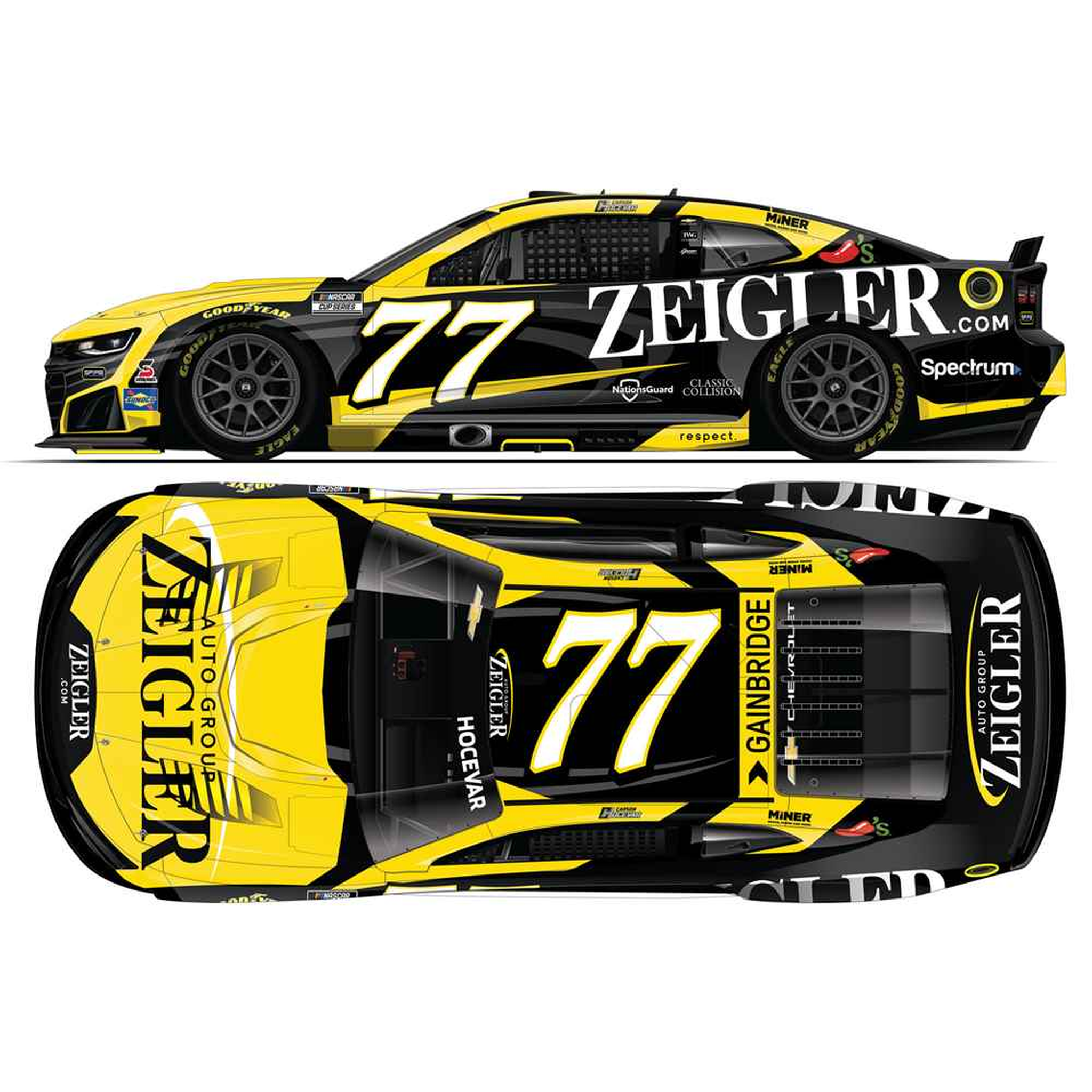 Carson Hocevar 2026 Zeigler Auto Group 1:24 Diecast