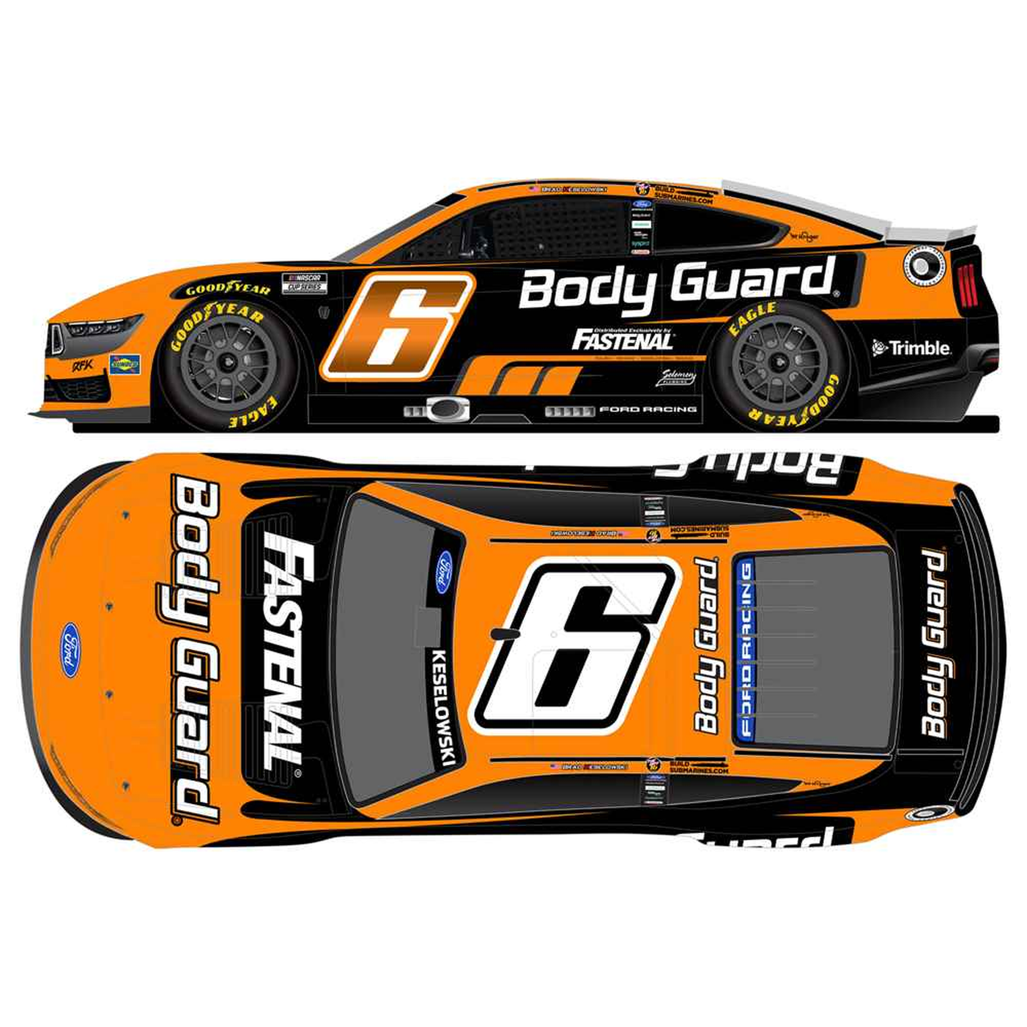 Brad Keselowski 2026 Body Guard 1:24 Diecast