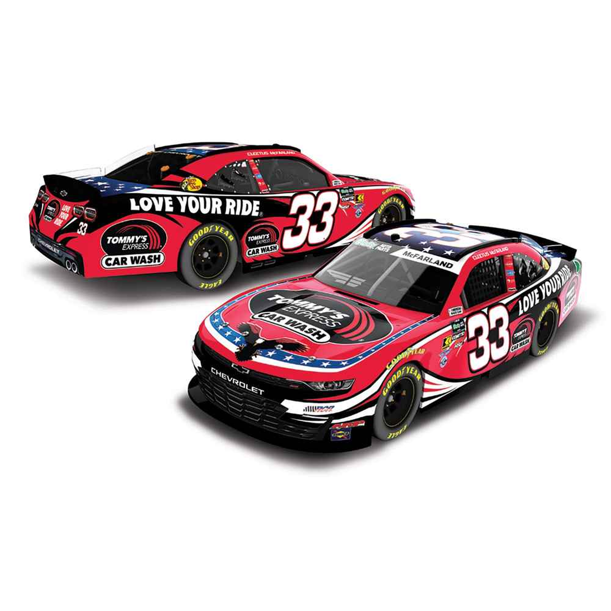 Cleetus Mcfarland 2026 Tommy's Express Car Wash Rockingham Speedway 1:24 Diecast