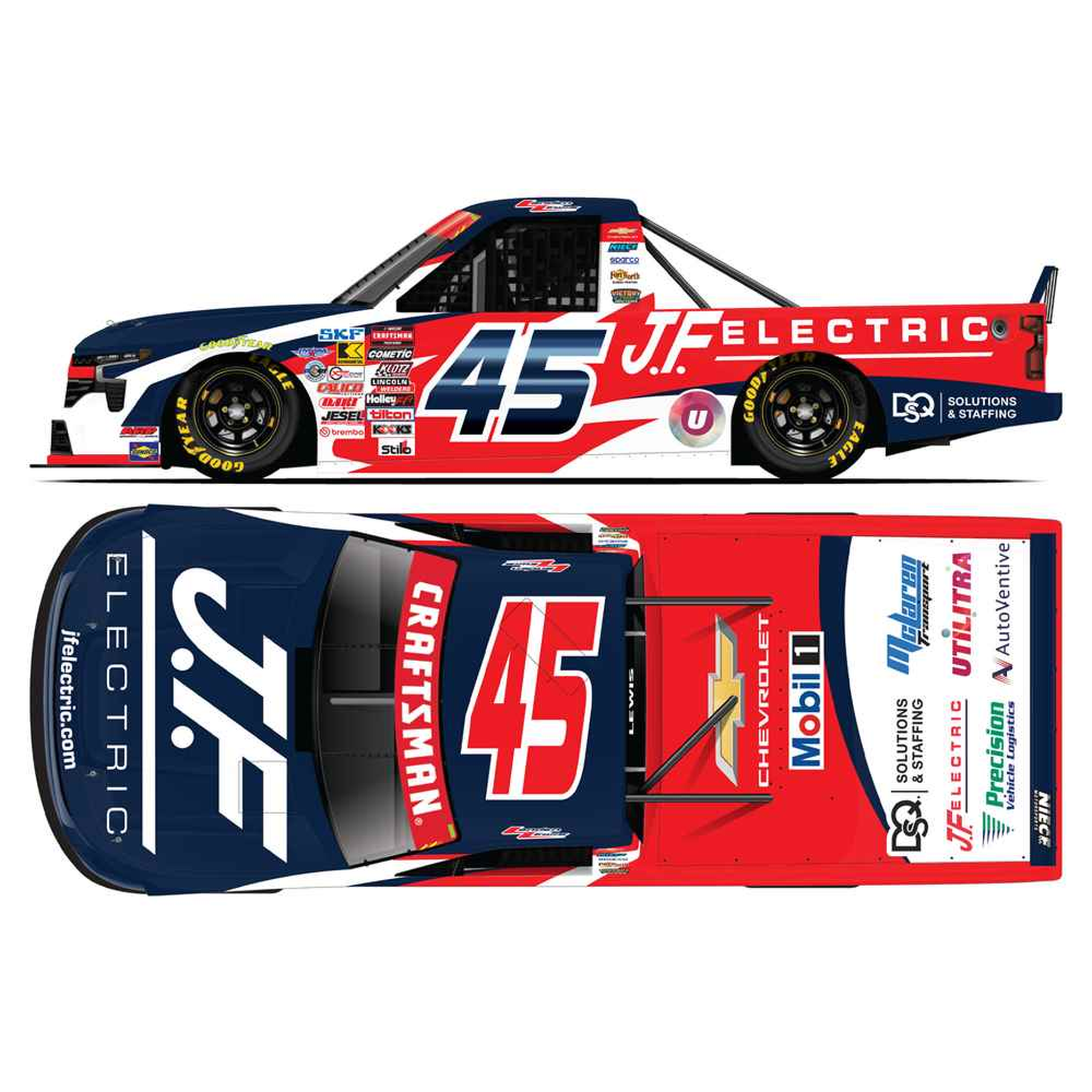 Landen Lewis 2026 J.f. Electric 1:64 Diecast