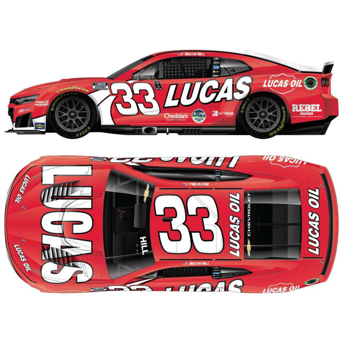Austin Hill 2026 Lucas Oil 1:24 Diecast