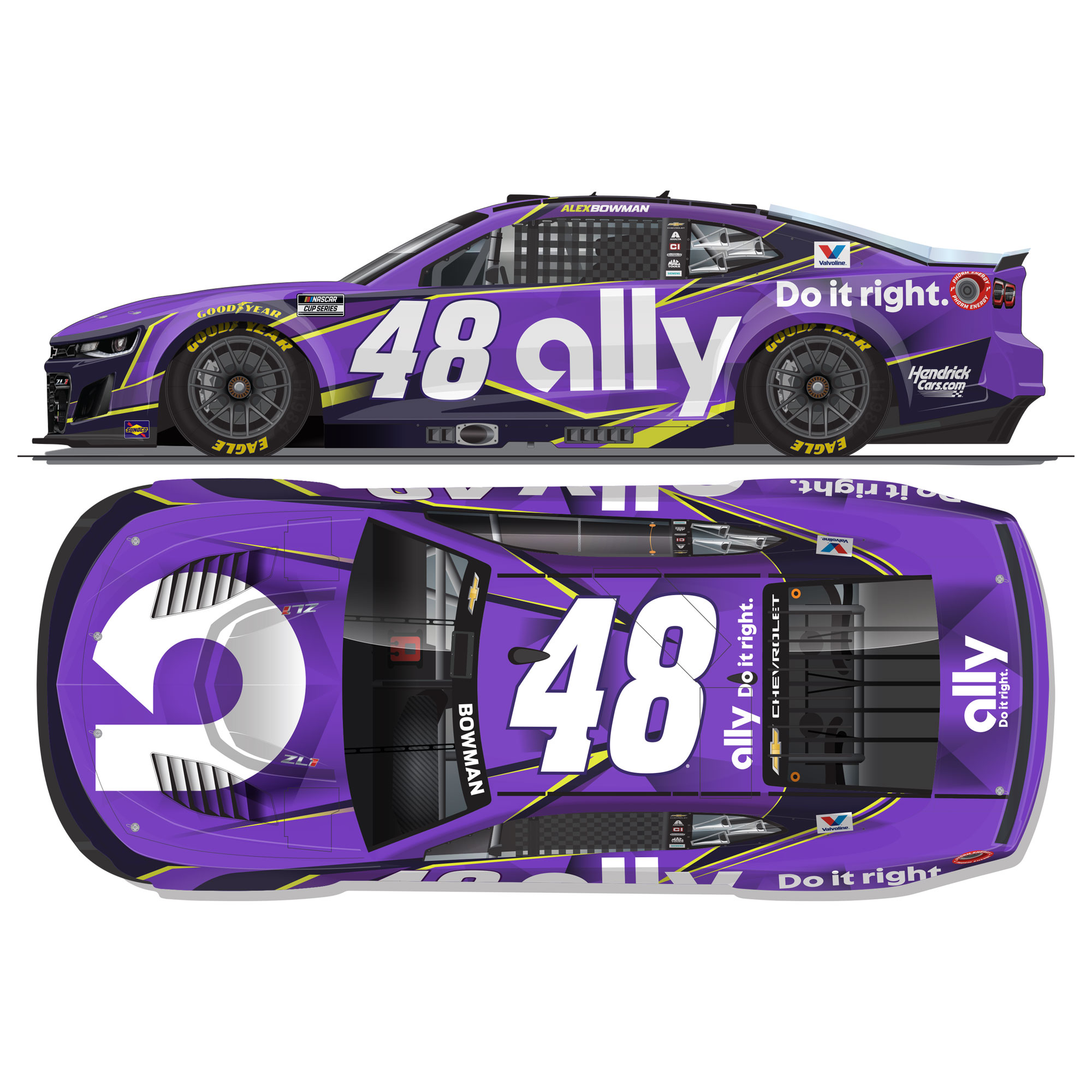Alex Bowman 2026 Ally Rebrand 1:64 Diecast