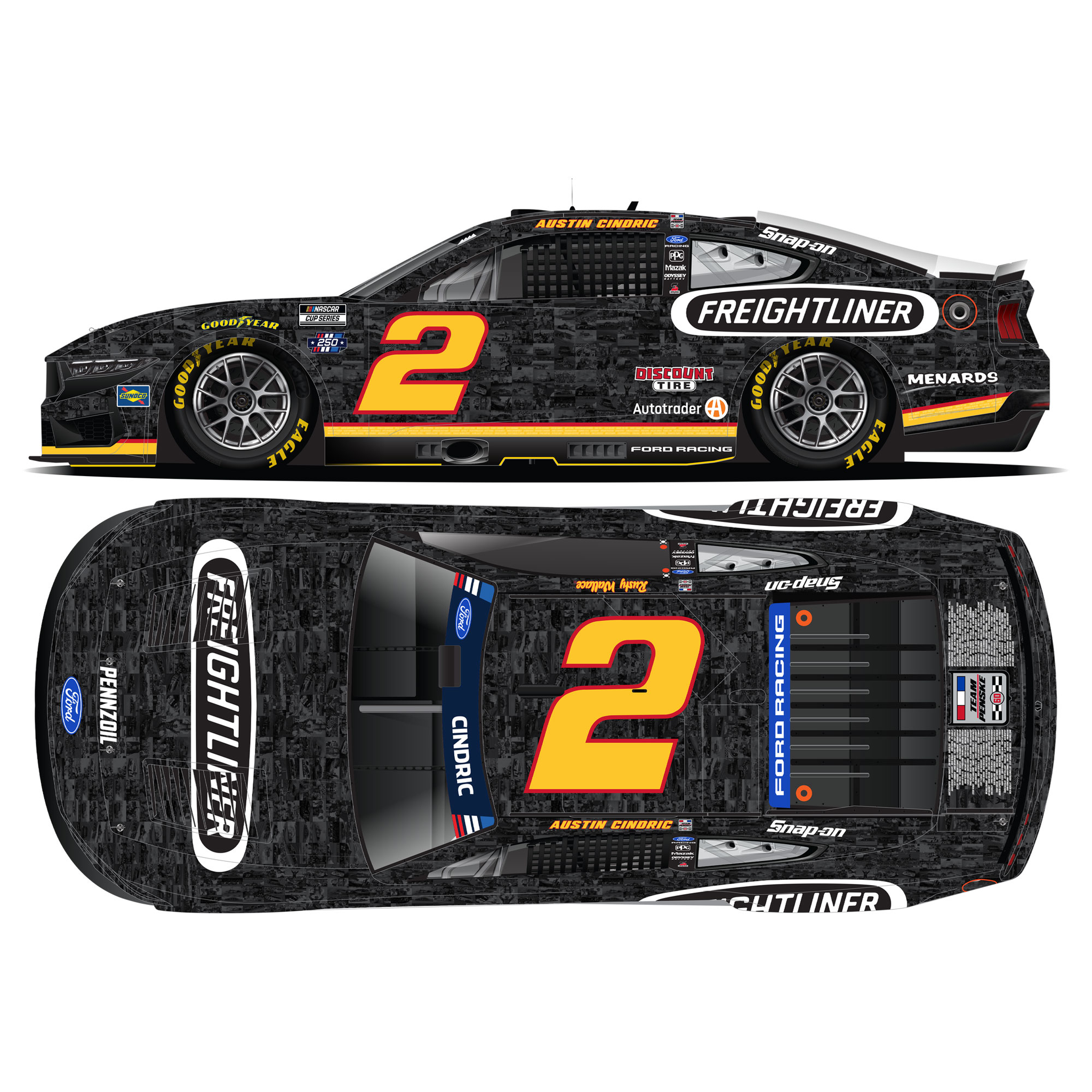Austin Cindric 2026 Freightliner Throwback North Wilkesboro Speedway 1:24 Diecast