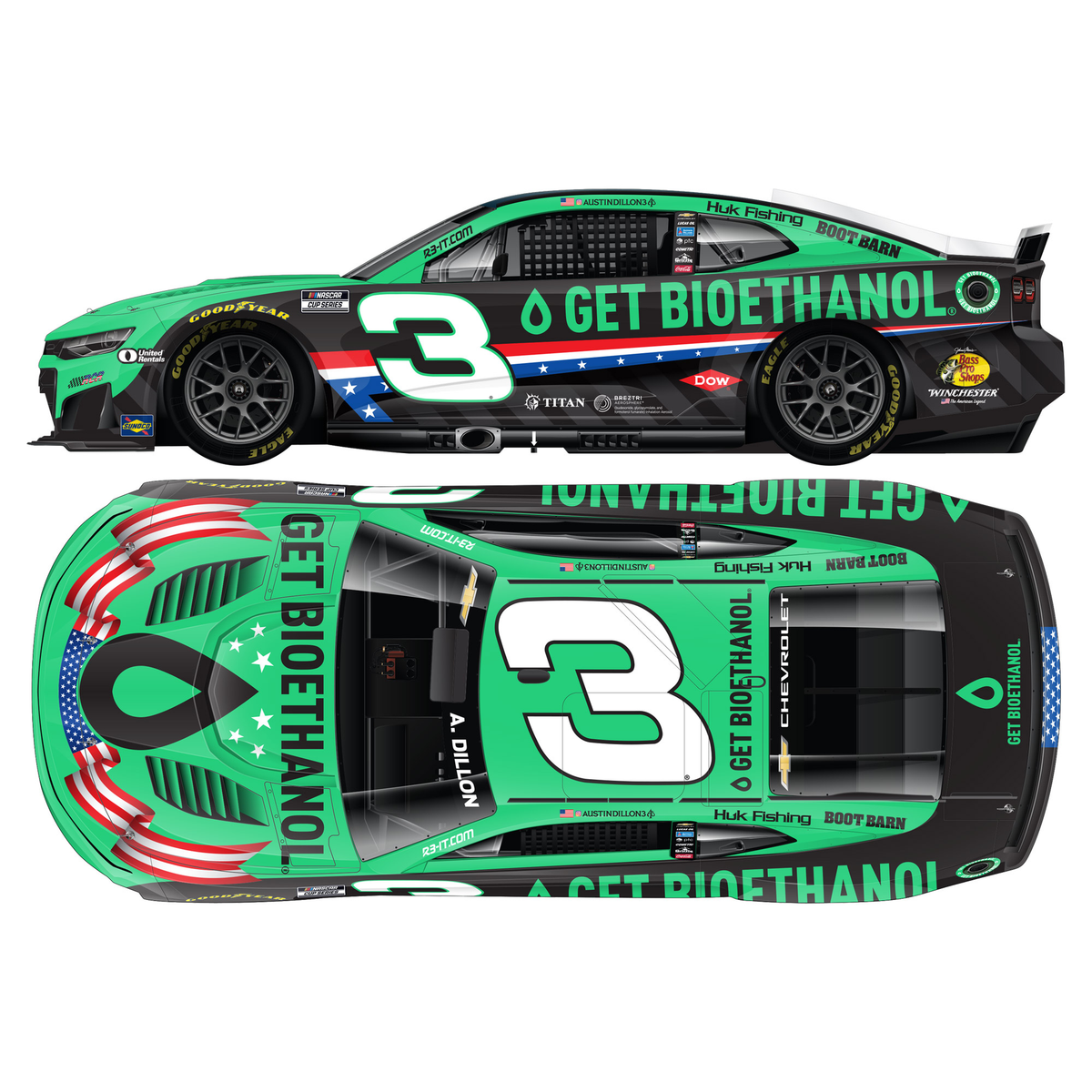 Austin Dillon 2026 Get Bioethanol 1:64 Diecast