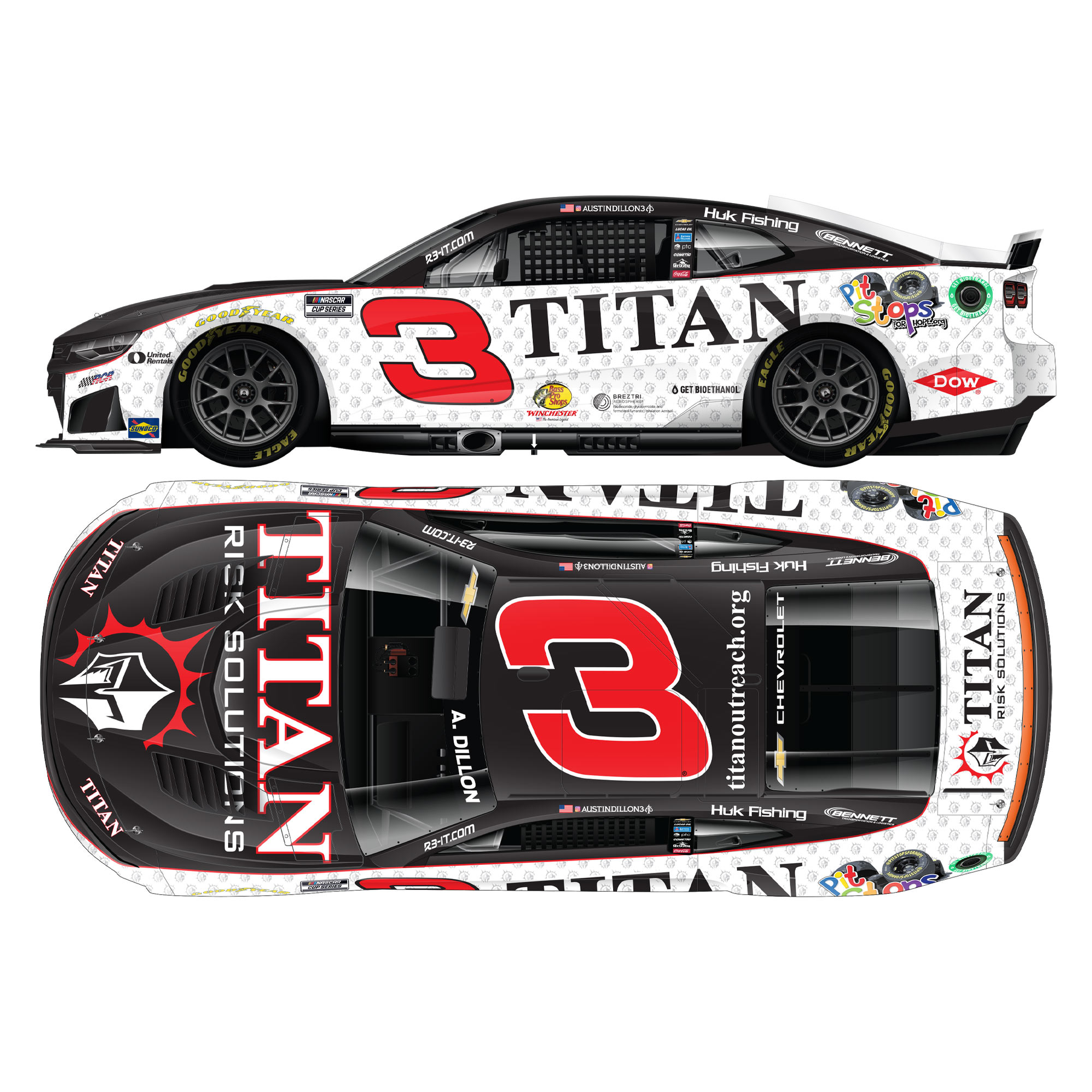 Austin Dillon 2026 Titan Risk Solutions 1:24 Diecast