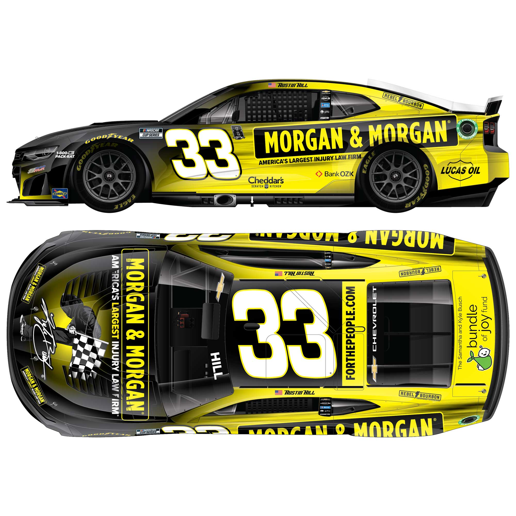 Austin Hill 2026 Morgan & Morgan 1:24 Diecast