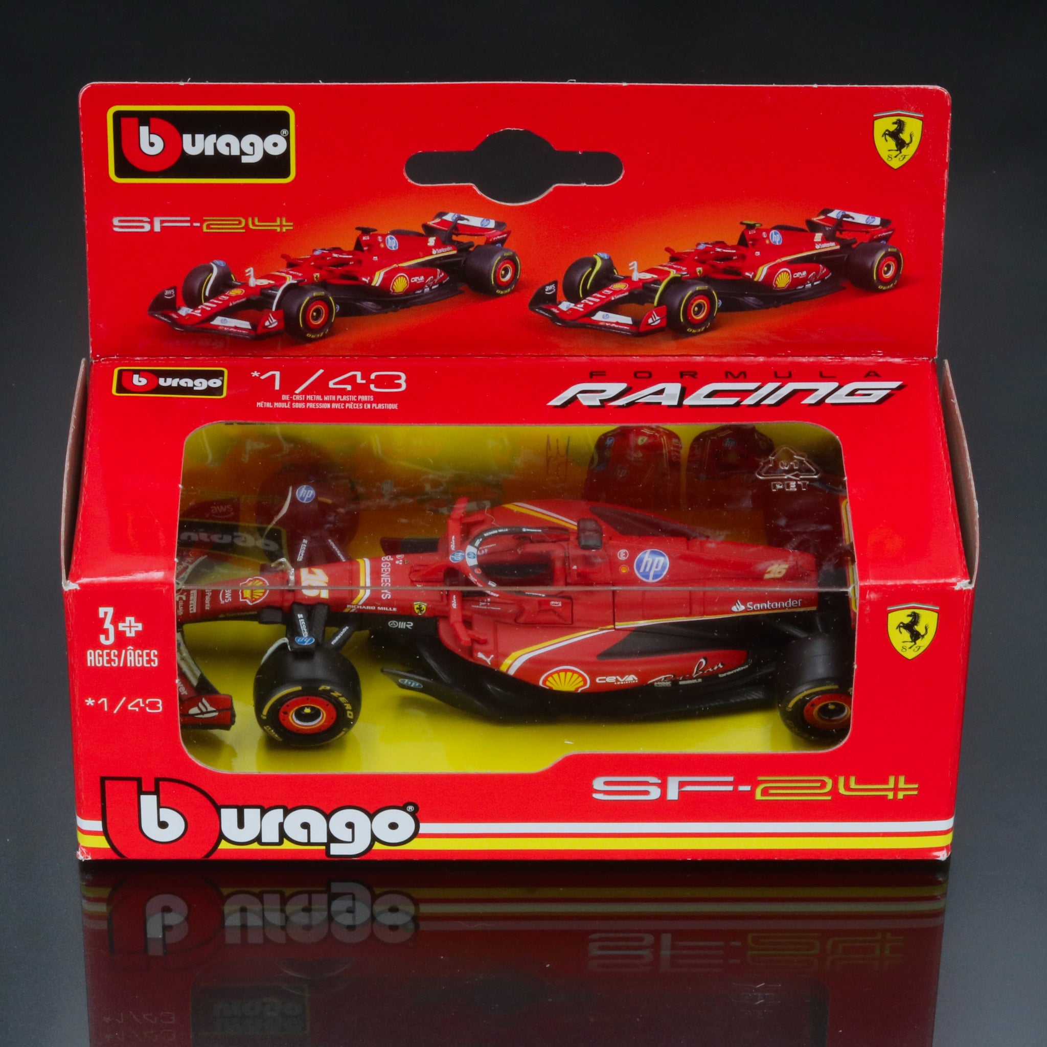 Charles Leclerc 2024 Ferrari SF-24 #16 Formula 1 1:43 Bburago Diecast
