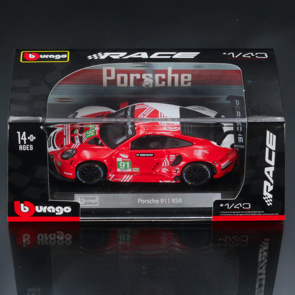 Porsche 911 RSR 2020 Le Mans Coupe #91 Race Car 1:43 Diecast