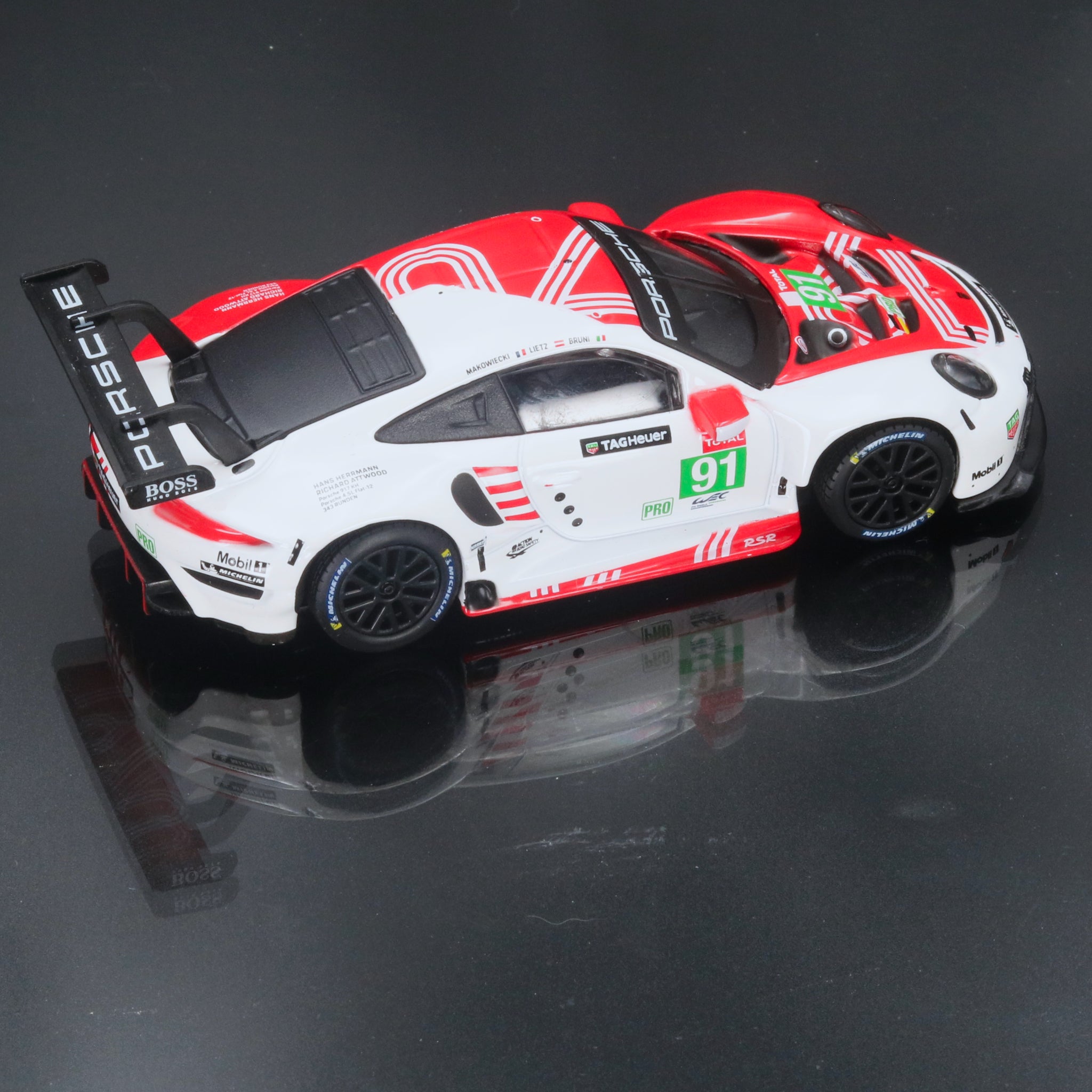 Porsche 911 RSR 2020 Le Mans Coupe #91 Race Car 1:43 Diecast