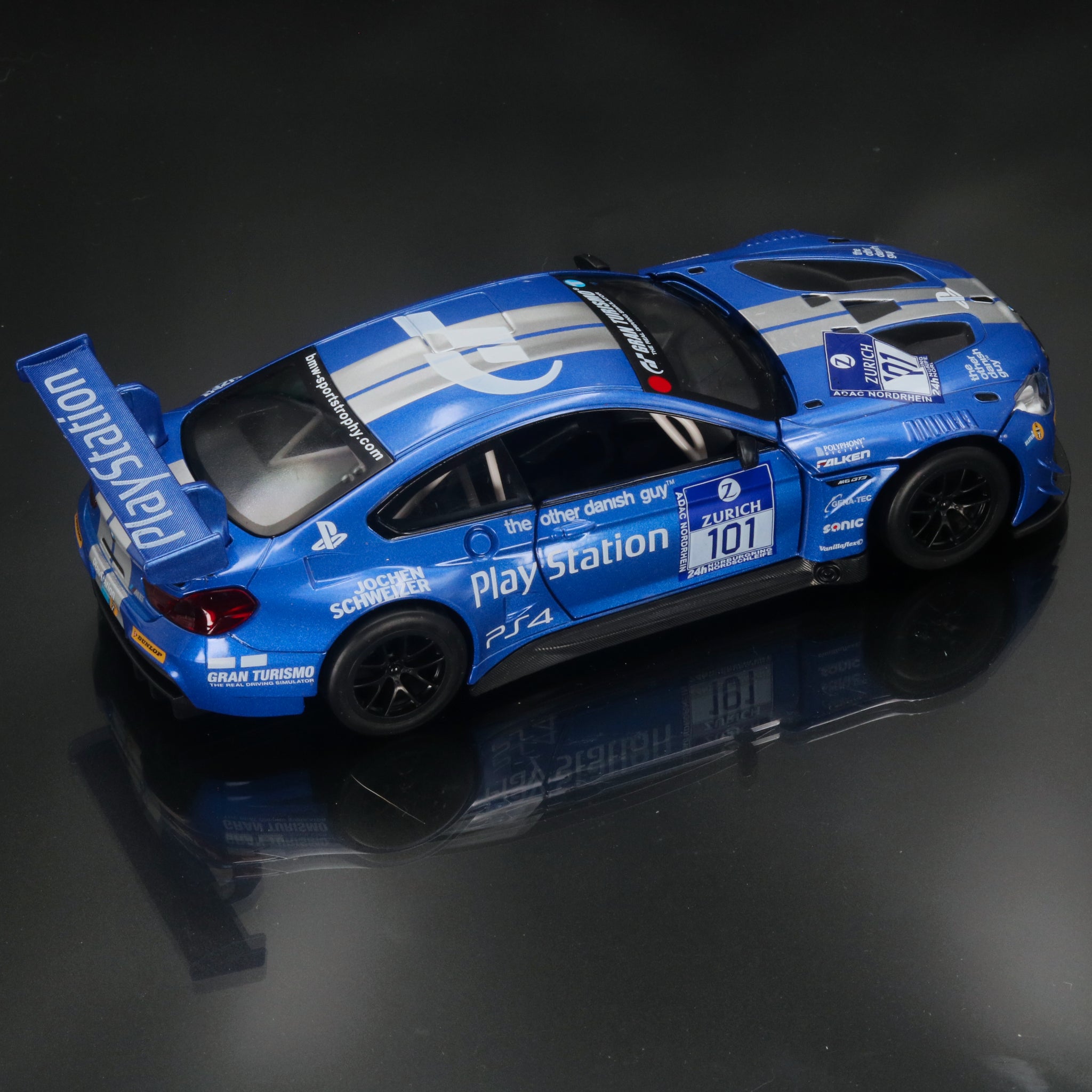 BMW M6 GT3 Gran Turismo PlayStation 2016 Nurburgring 24 Hours 1:24 Diecast