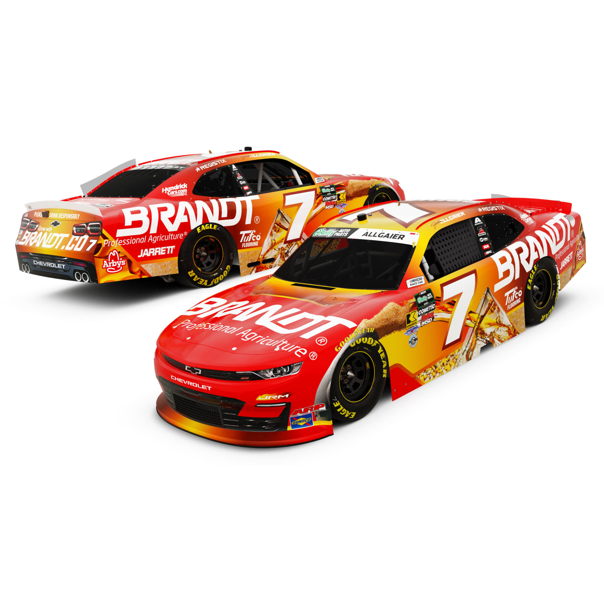 Justin Allgaier 2026 Brandt Whiskey 1:64 Diecast