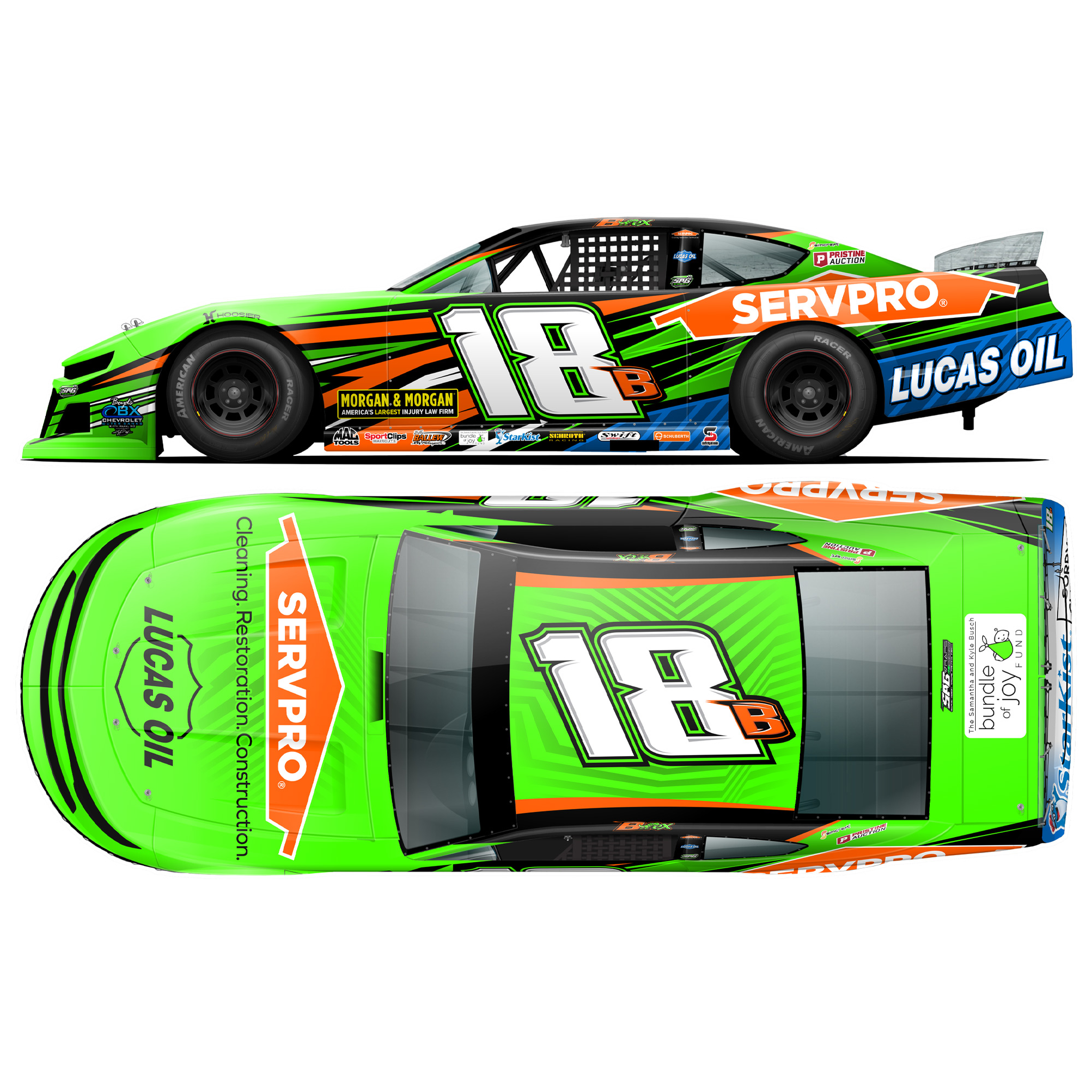 Brexton Busch 2026 Servpro Late Model 1:24 Diecast