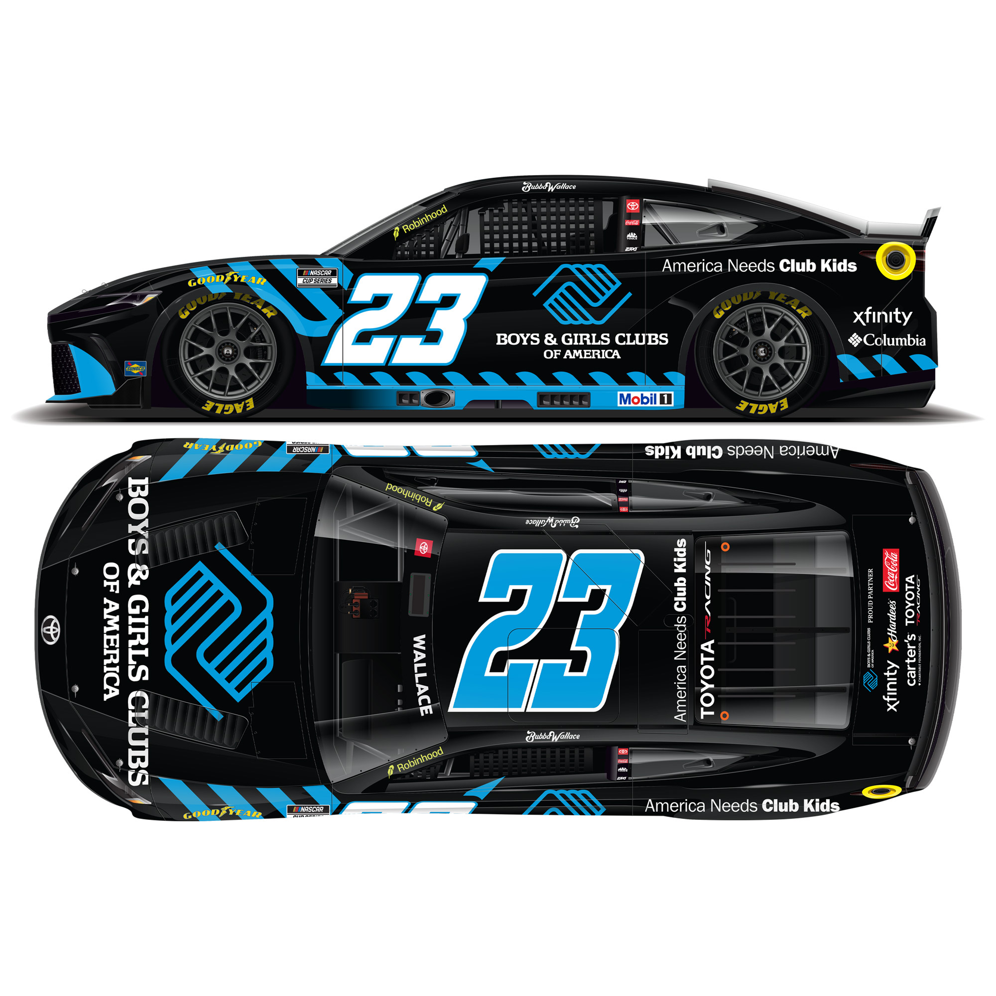 Bubba Wallace 2026 Boys & Girls Clubs of America 1:24 Diecast