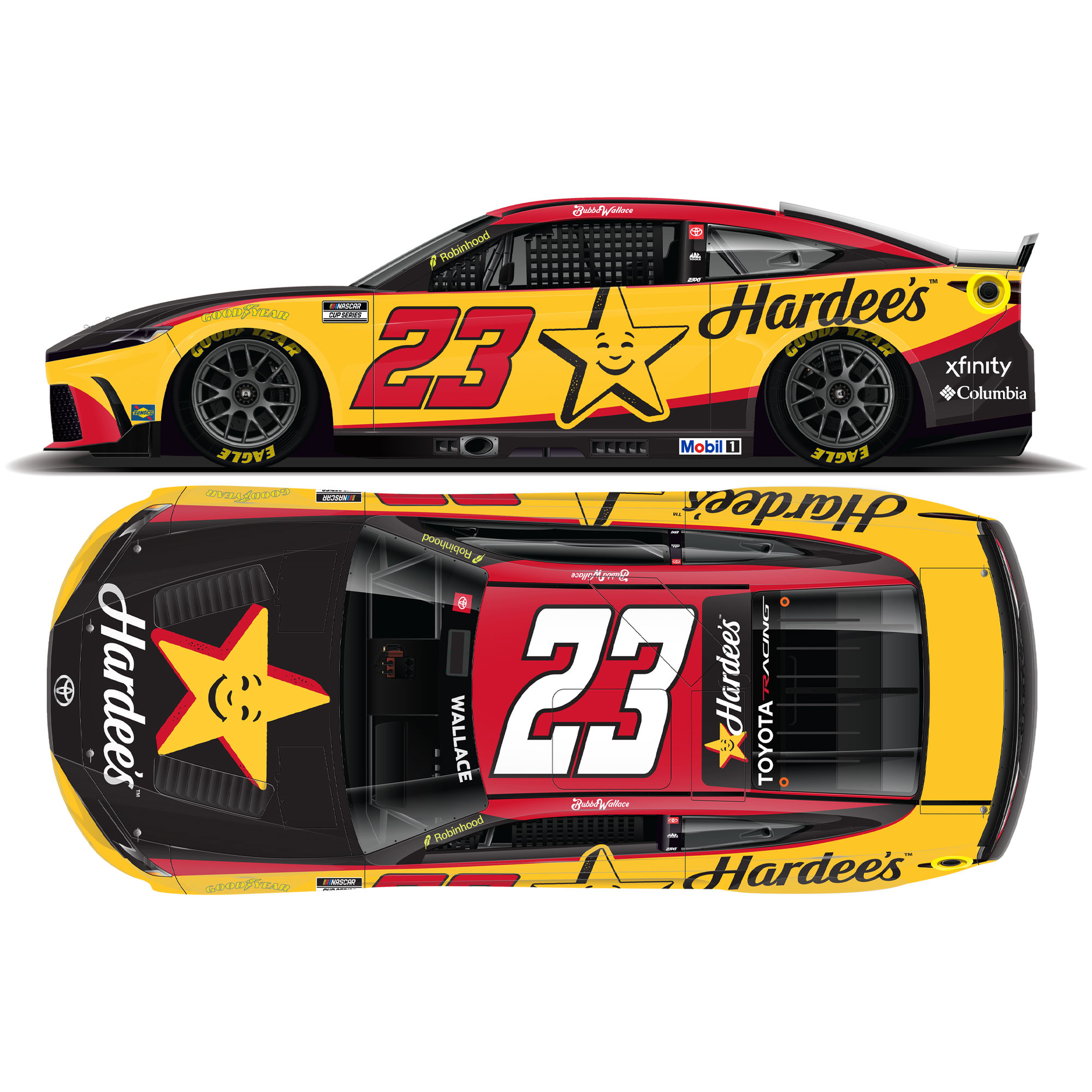 Bubba Wallace 2026 Hardee's 1:24 Diecast