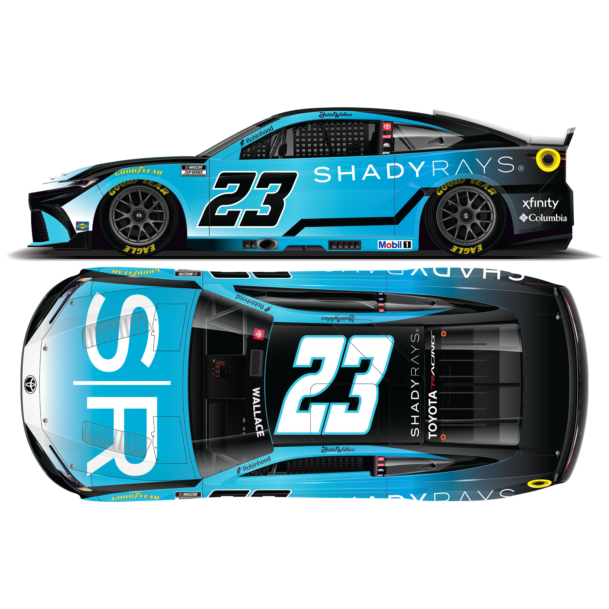 Bubba Wallace 2026 Shady Rays 1:24 Diecast