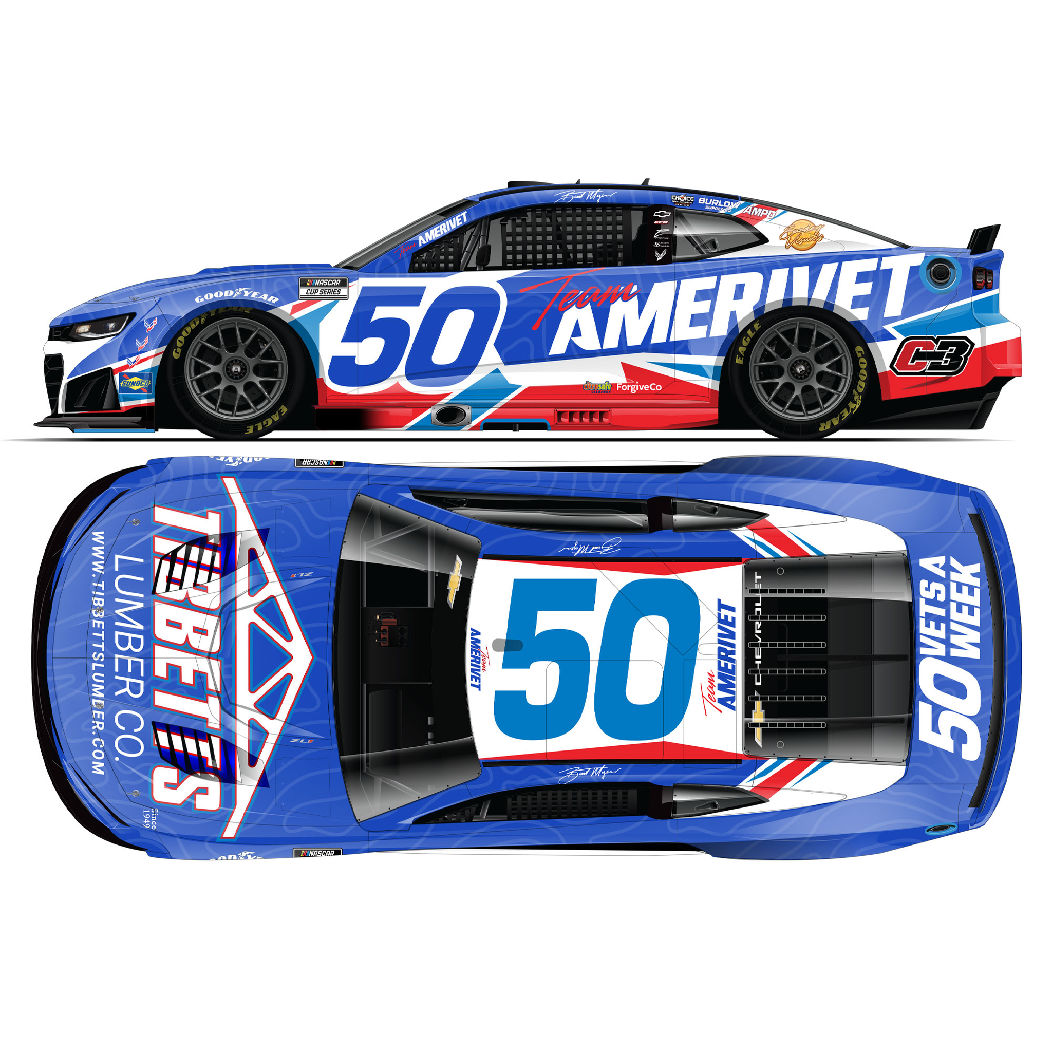 Burt Myers 2026 Tibbetts Lumber Company 1:24 Diecast