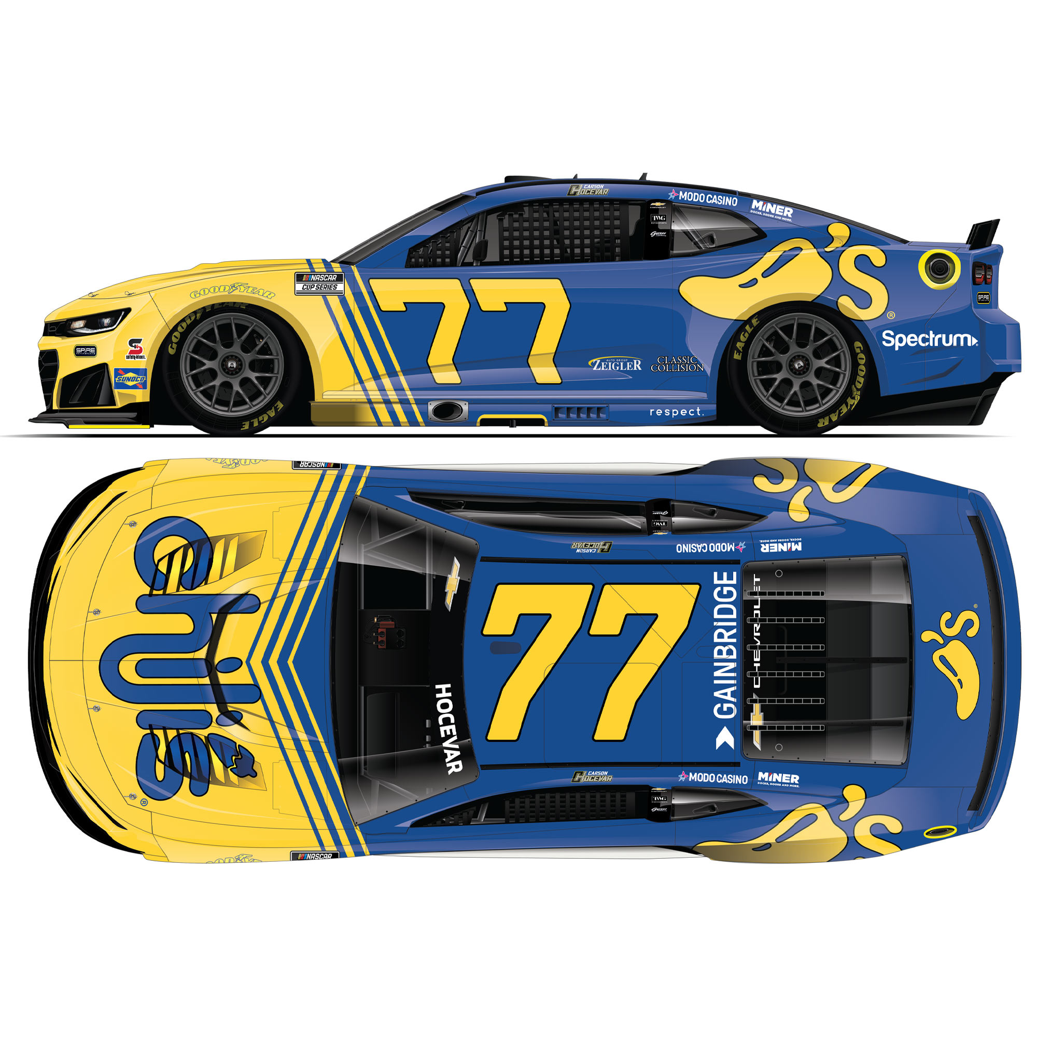 Carson Hocevar 2026 Chili’s “Marg Machine” Throwback 1:64 Diecast