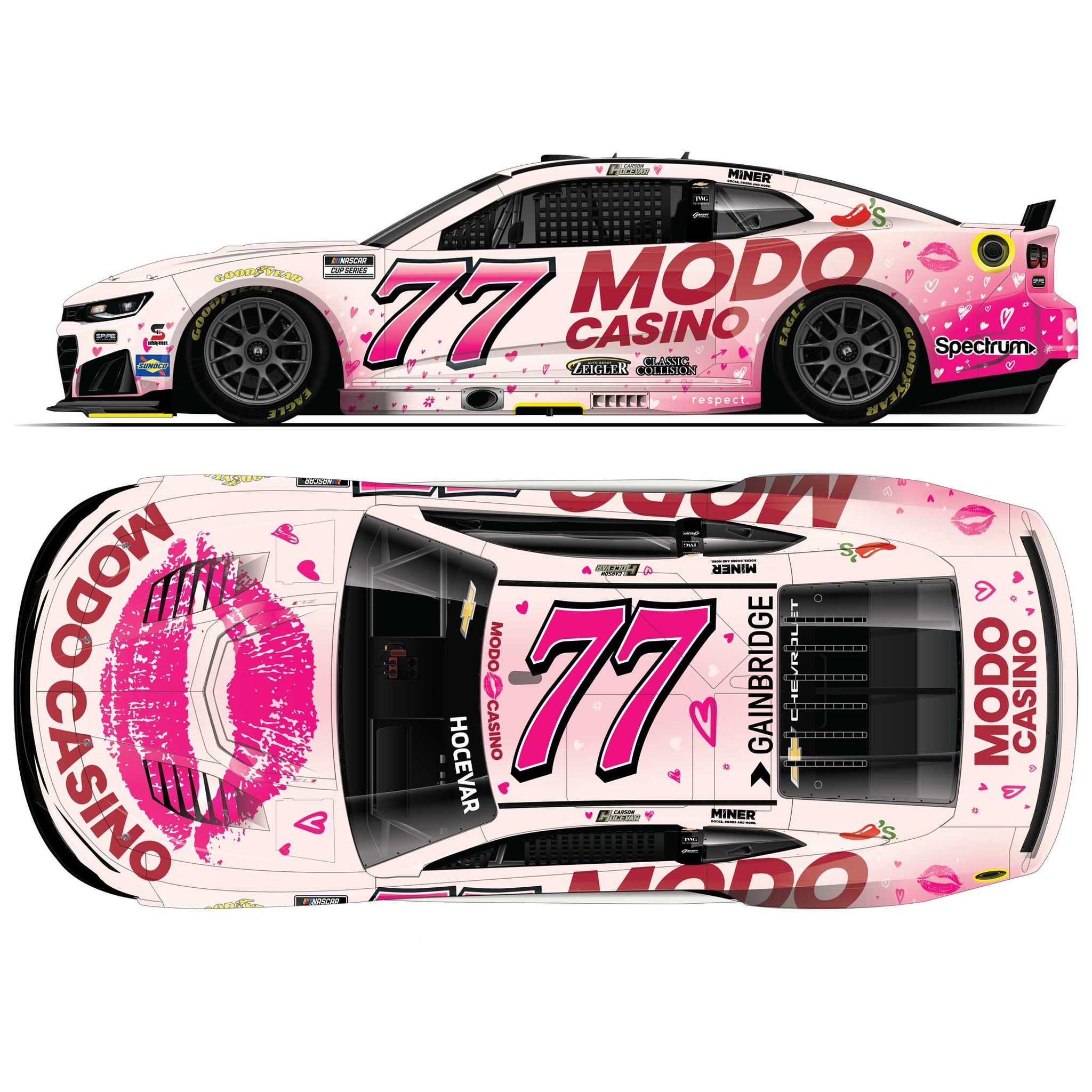 Carson Hocevar 2026 Modo Casino 1:64 Diecast
