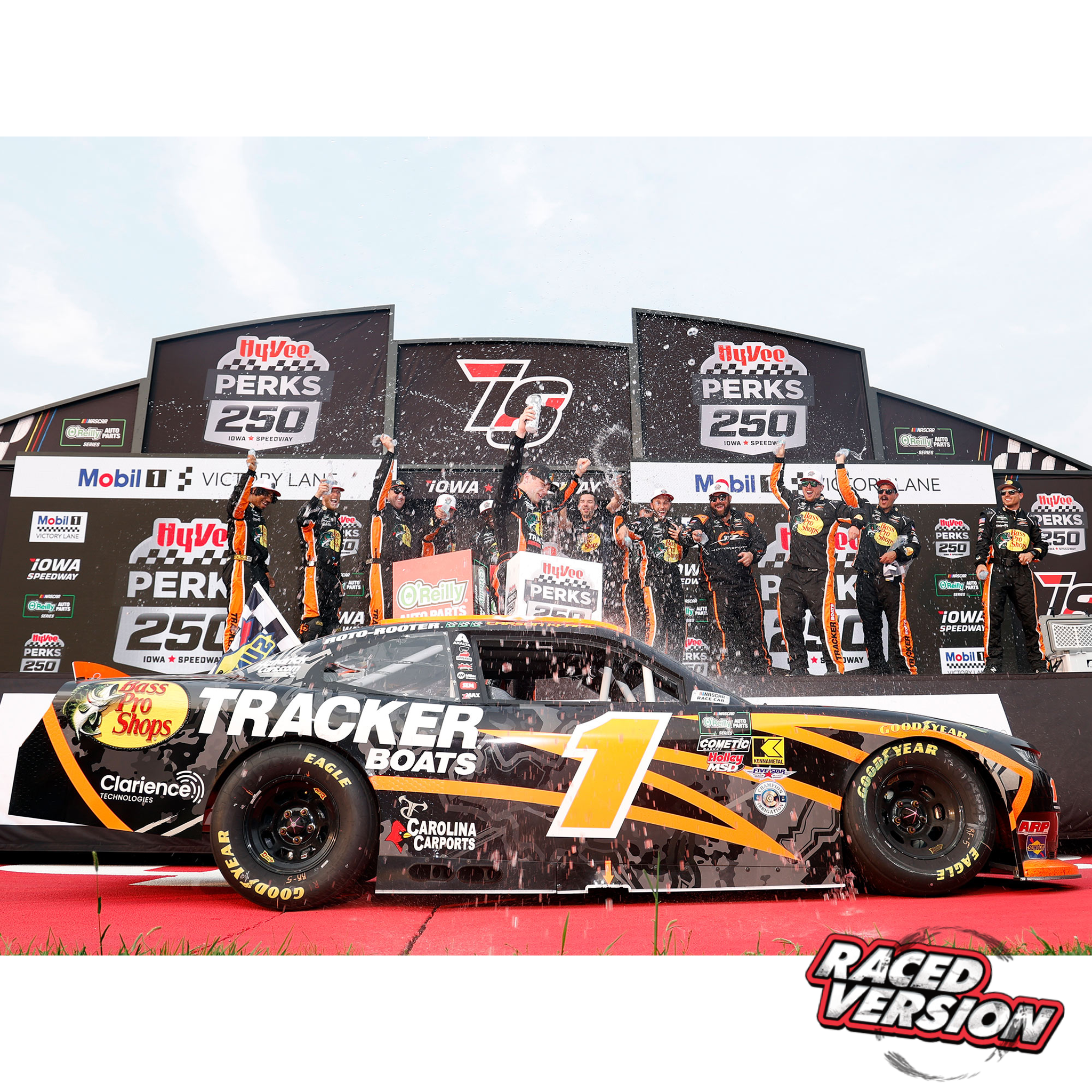 Carson Kvapil 2026 Bass Pro Shops / Tracker Boats Iowa Speedway Race Win 1:64 Diecast