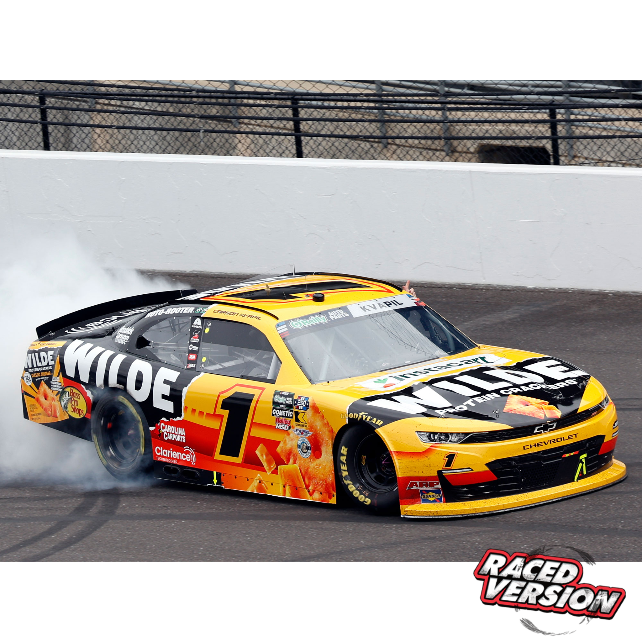 Carson Kvapil 2026 Wilde Protein Crackers Indianapolis Motor Speedway Race Win 1:24 Diecast