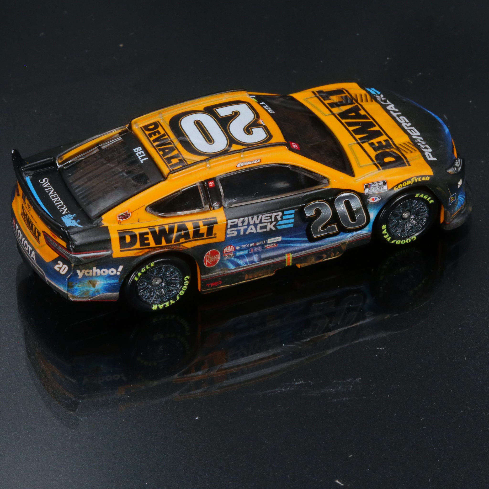 Christopher Bell 2023 DeWalt Power Stack Bristol Dirt Race Win 1:64 Diecast Chassis