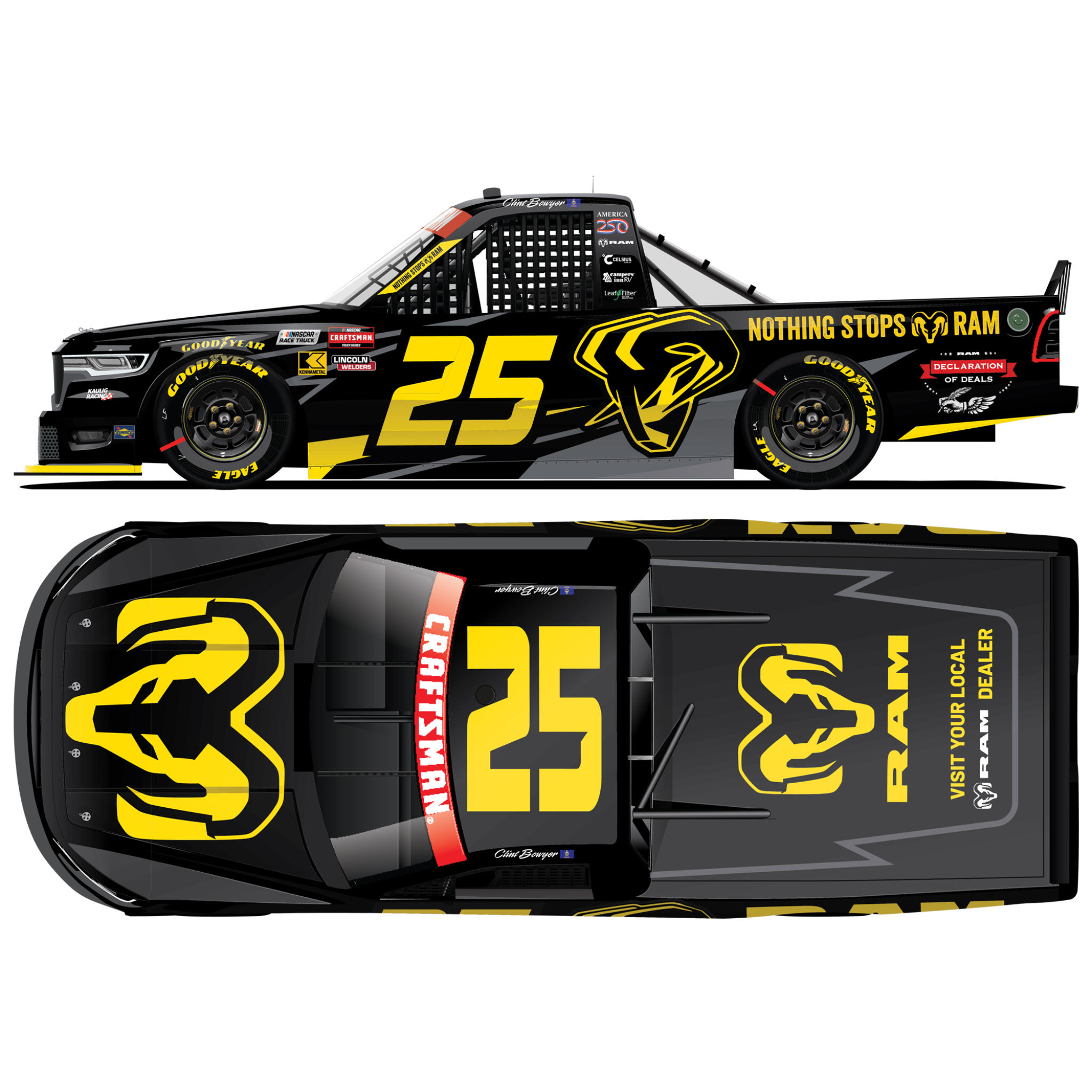 Clint Boywer 2026 Ram Trucks 1:64 Diecast