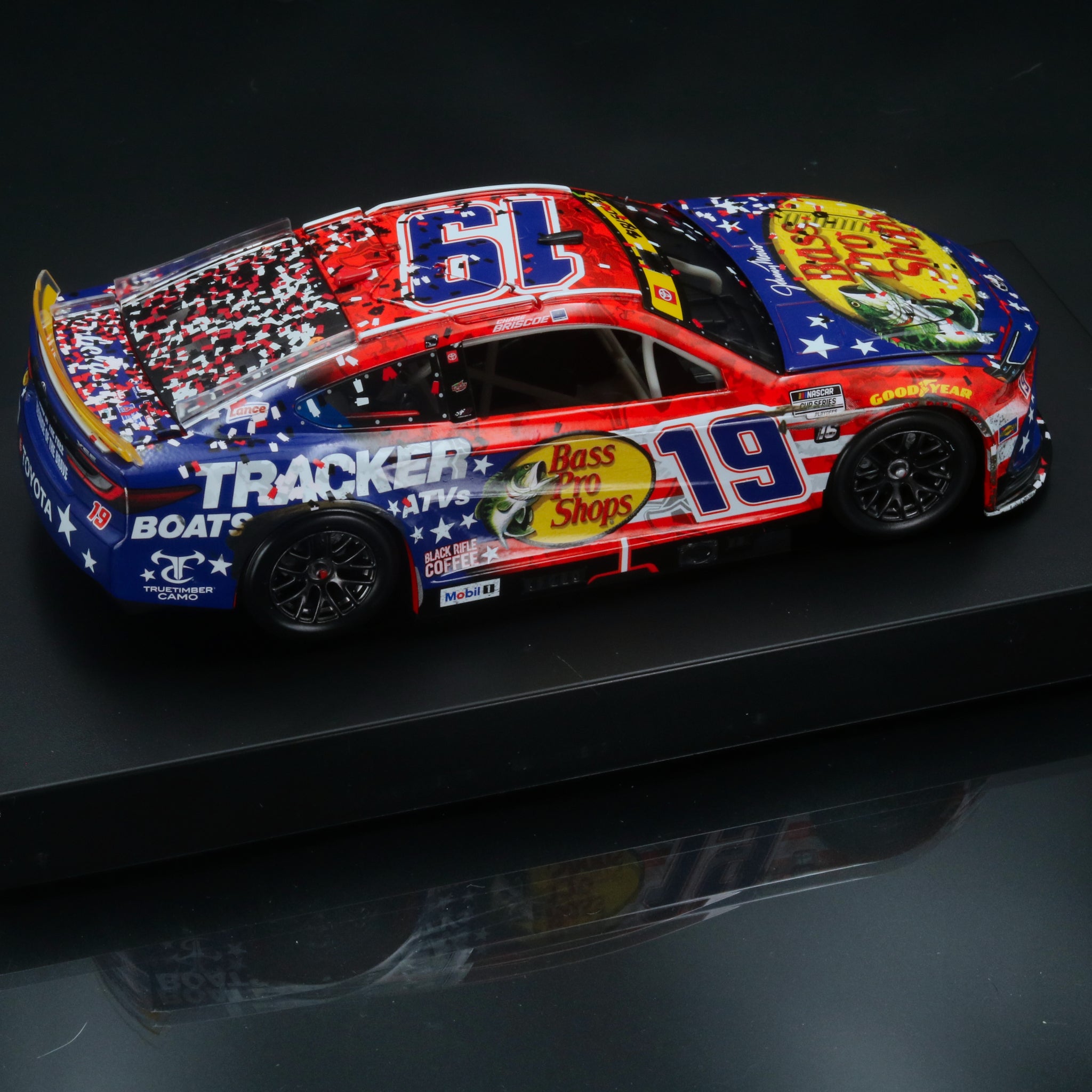 Chase Briscoe 2025 Bass Pro Shops Patriotic Darlington Raceway Race Win 1:24 Diecast