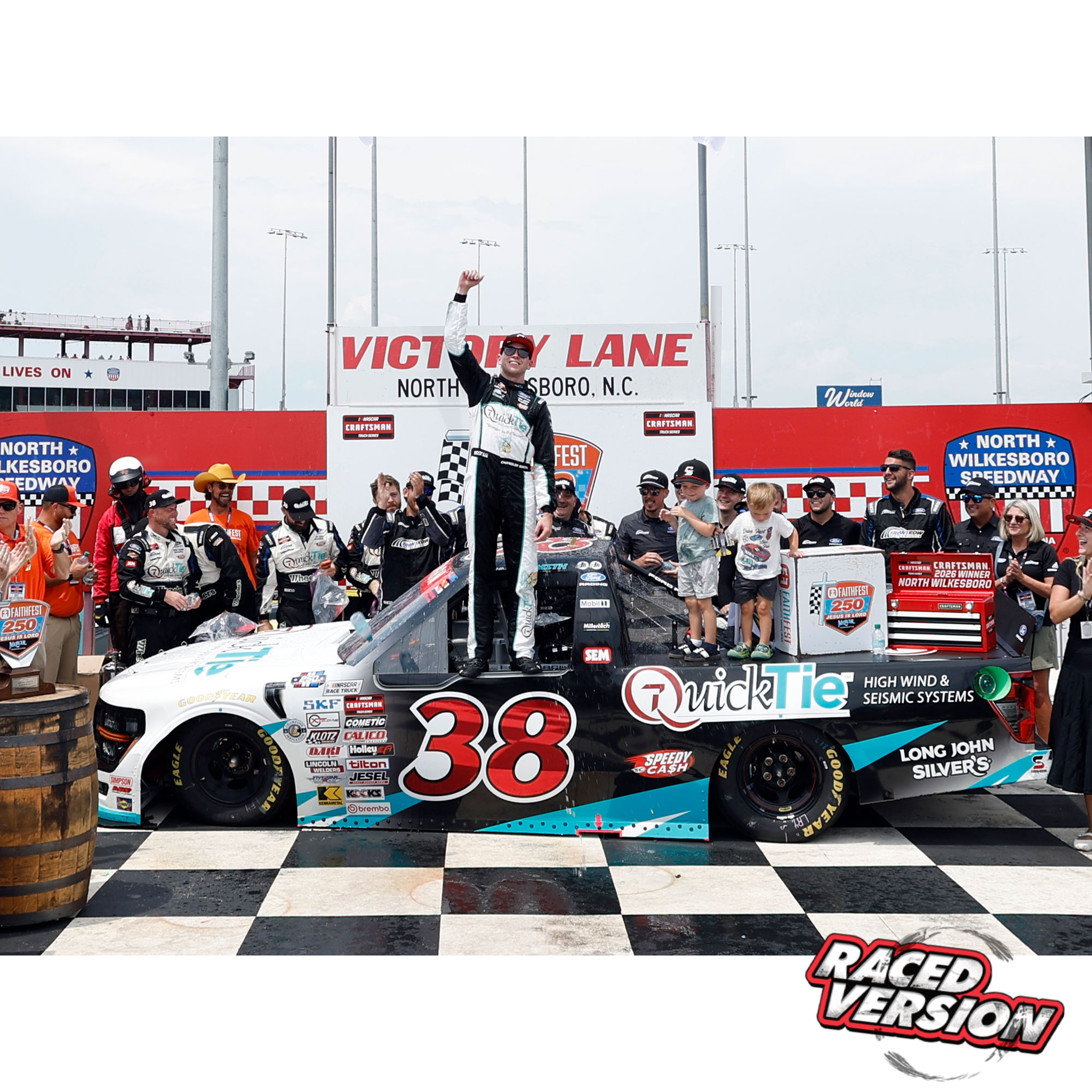 Chandler Smith 2026 QuickTie North Wilkesboro Speedway Race Win 1:24 Diecast