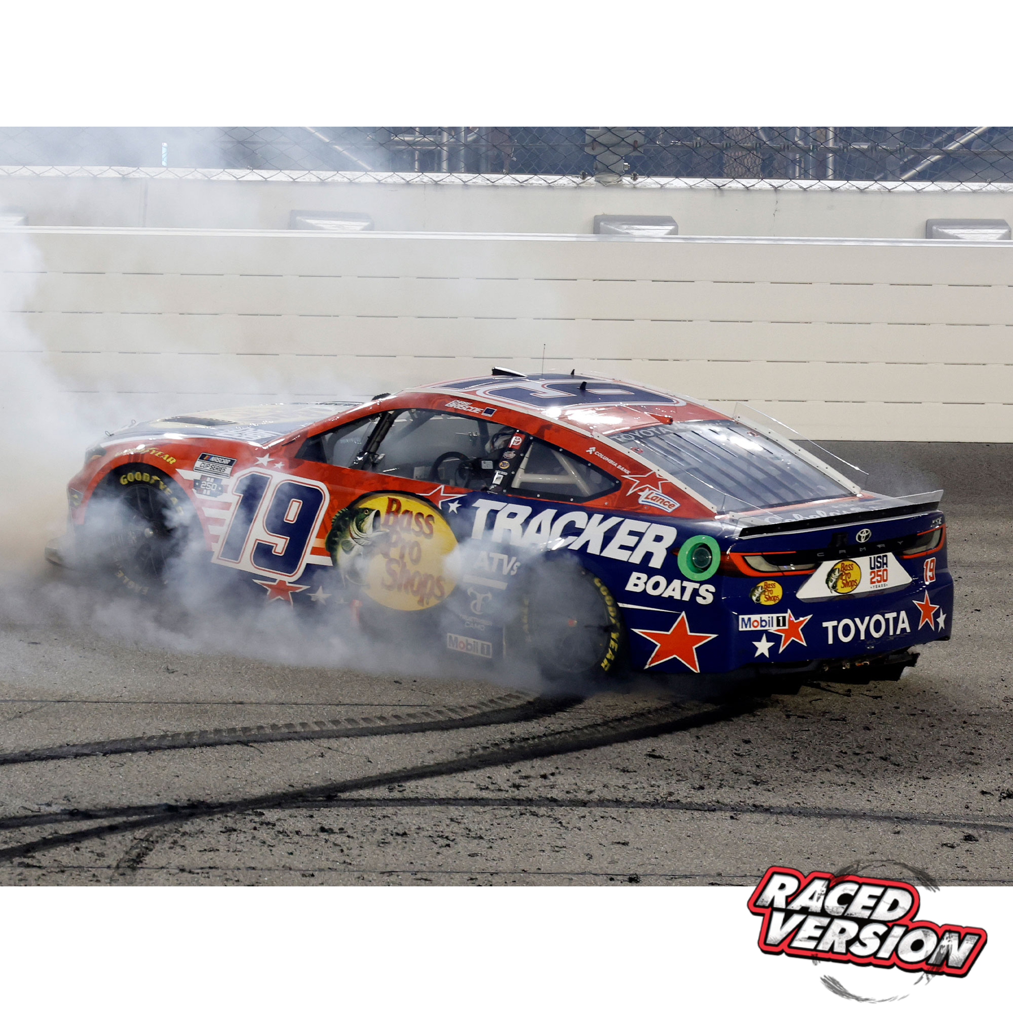 Chase Briscoe 2026 Bass Pro Shops / Tracker Boats Patriotic Chicagoland Speedway Race Win 1:24 Diecast