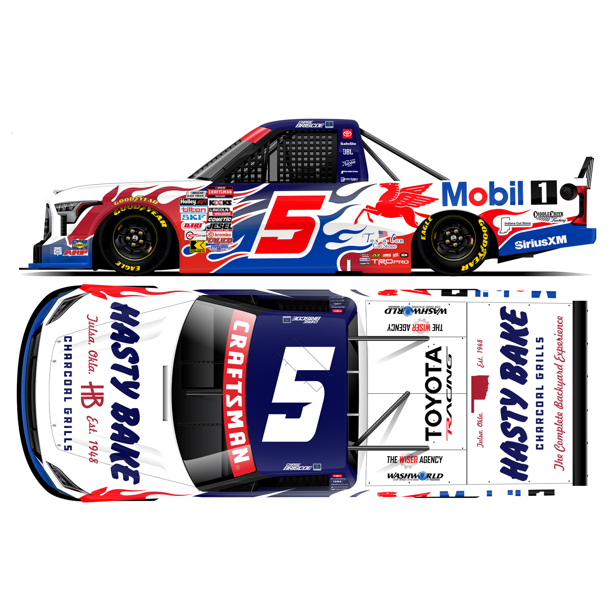 Chase Briscoe 2026 Mobil 1 / Hasty Bake 1:24 Diecast