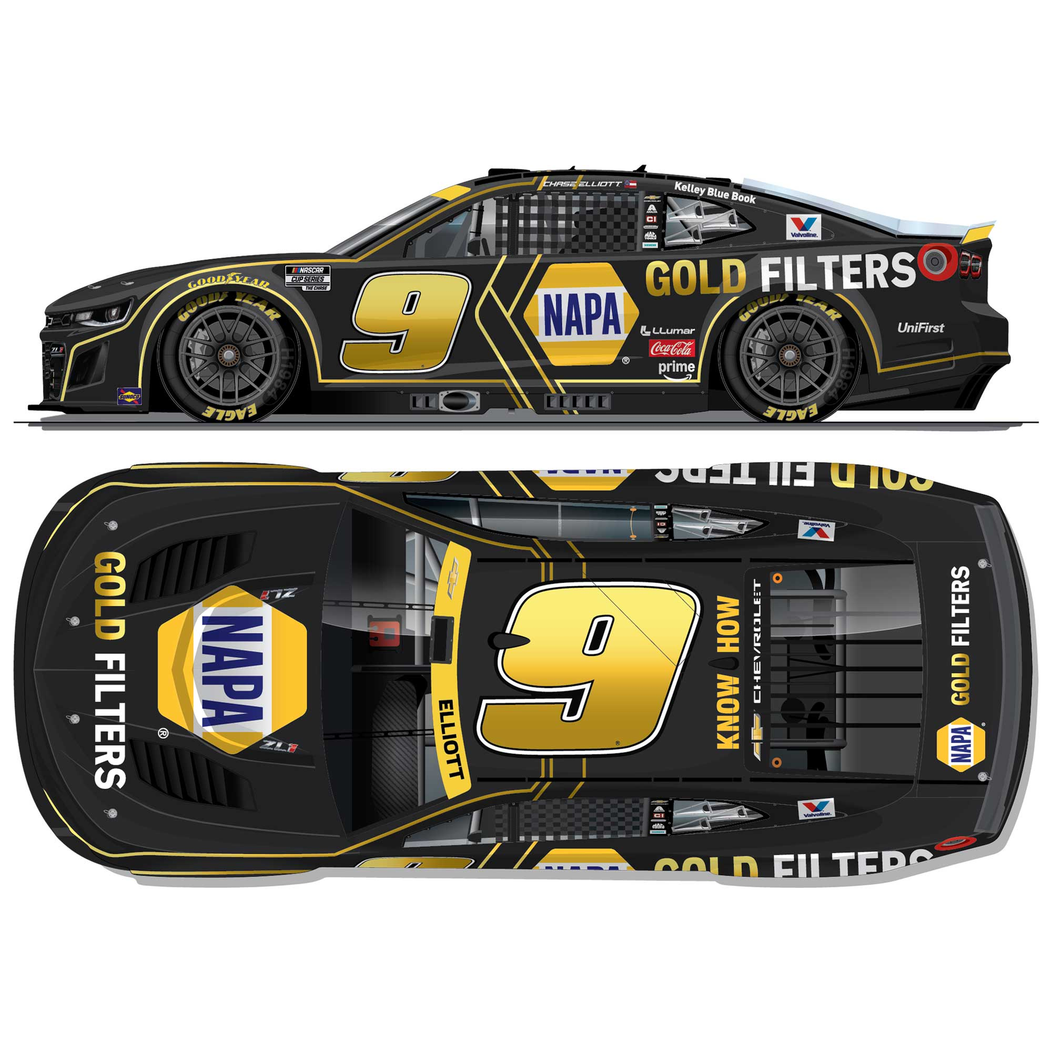 Chase Elliott 2026 NAPA Gold Filters 1:24 Diecast