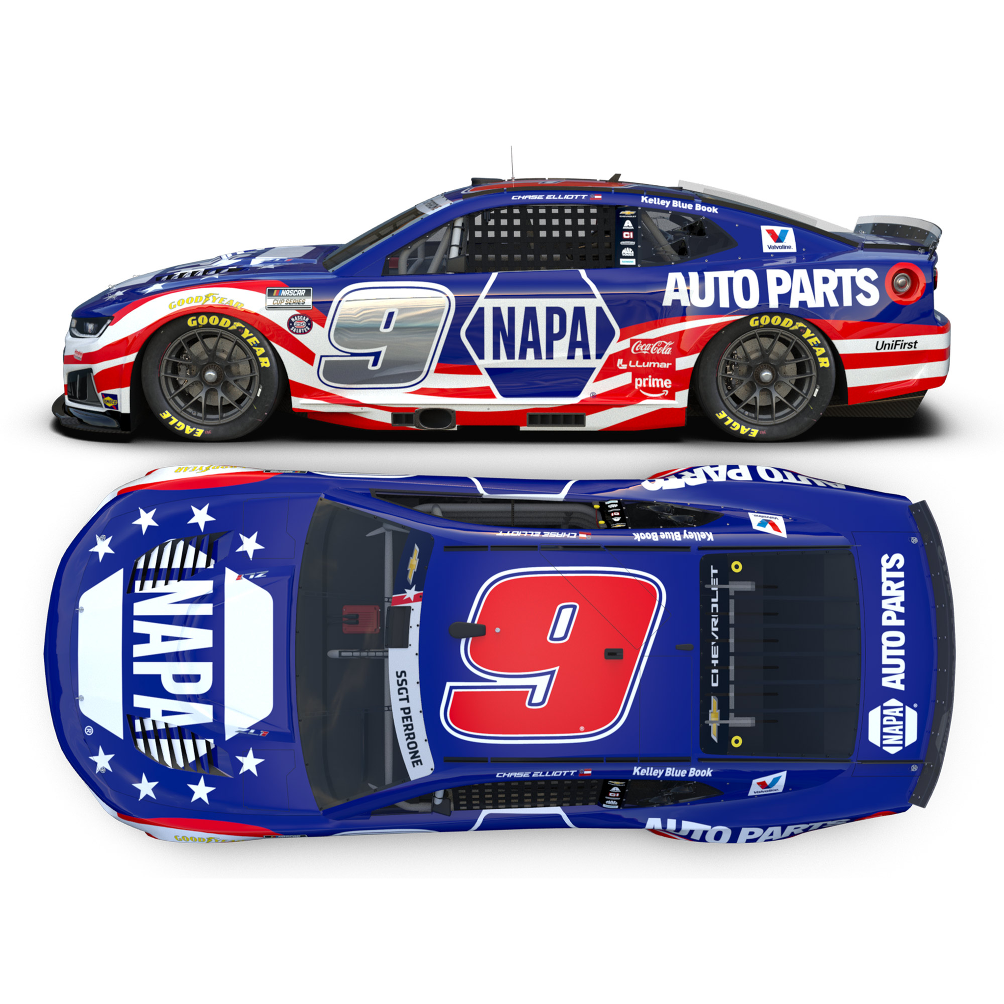 Chase Elliott 2026 NAPA Patriotic 1:24 Diecast