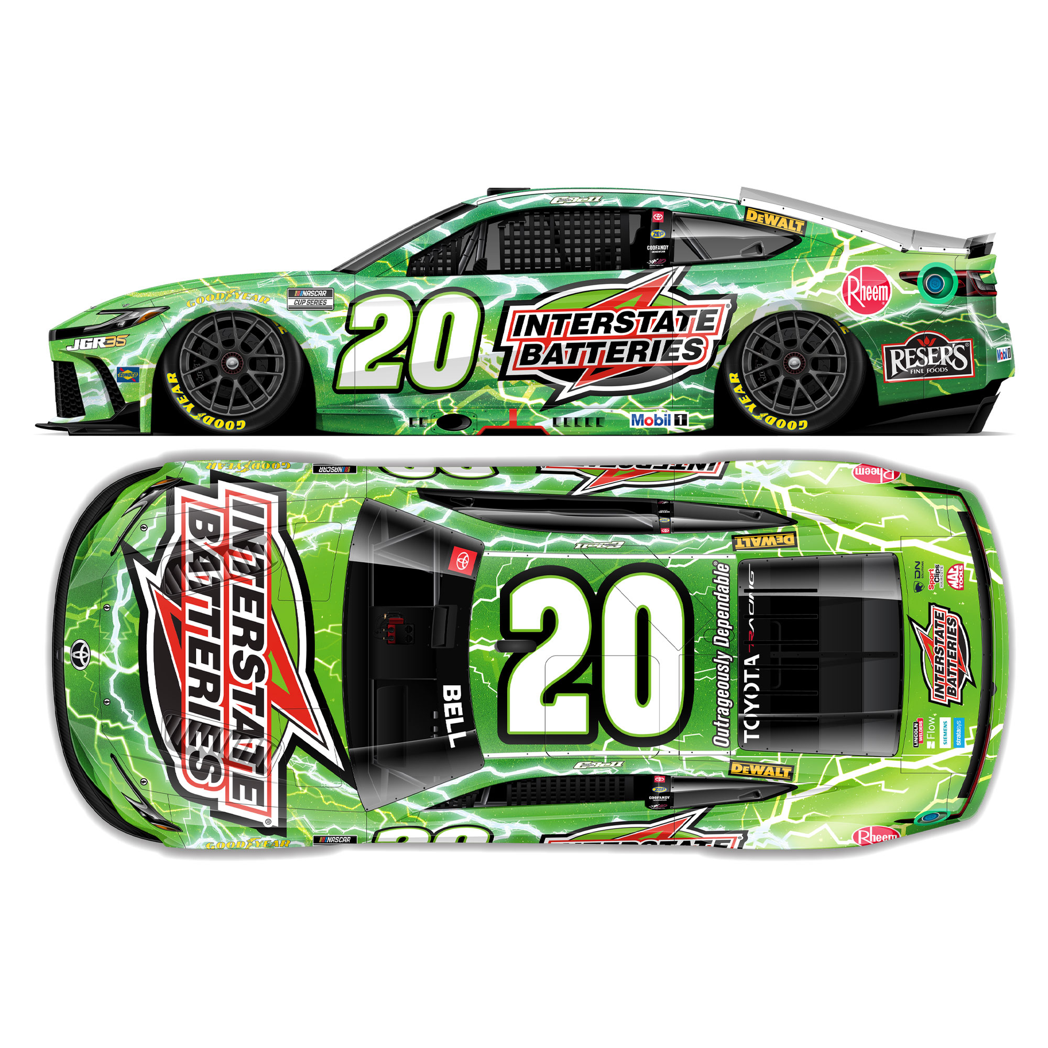 Christopher Bell 2026 Interstate Batteries 1:24 Diecast