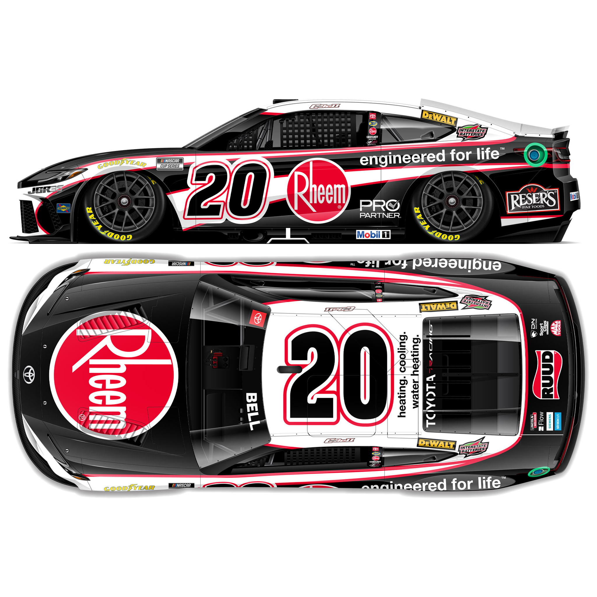 Christopher Bell 2026 Rheem 1:24 Diecast
