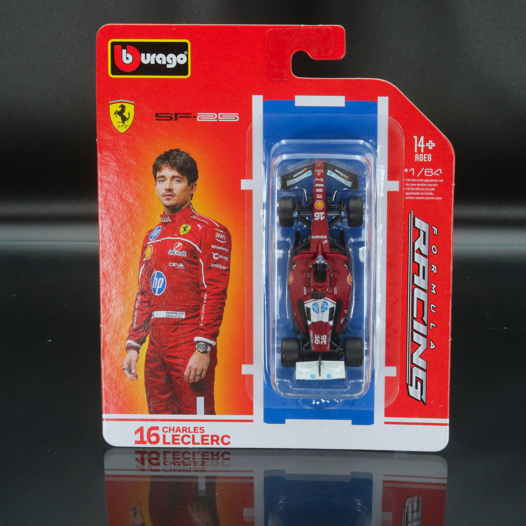 Charles Leclerc 2025 Ferrari SF-25 #16 Formula 1 1:64 Bburago Formula Racing Diecast