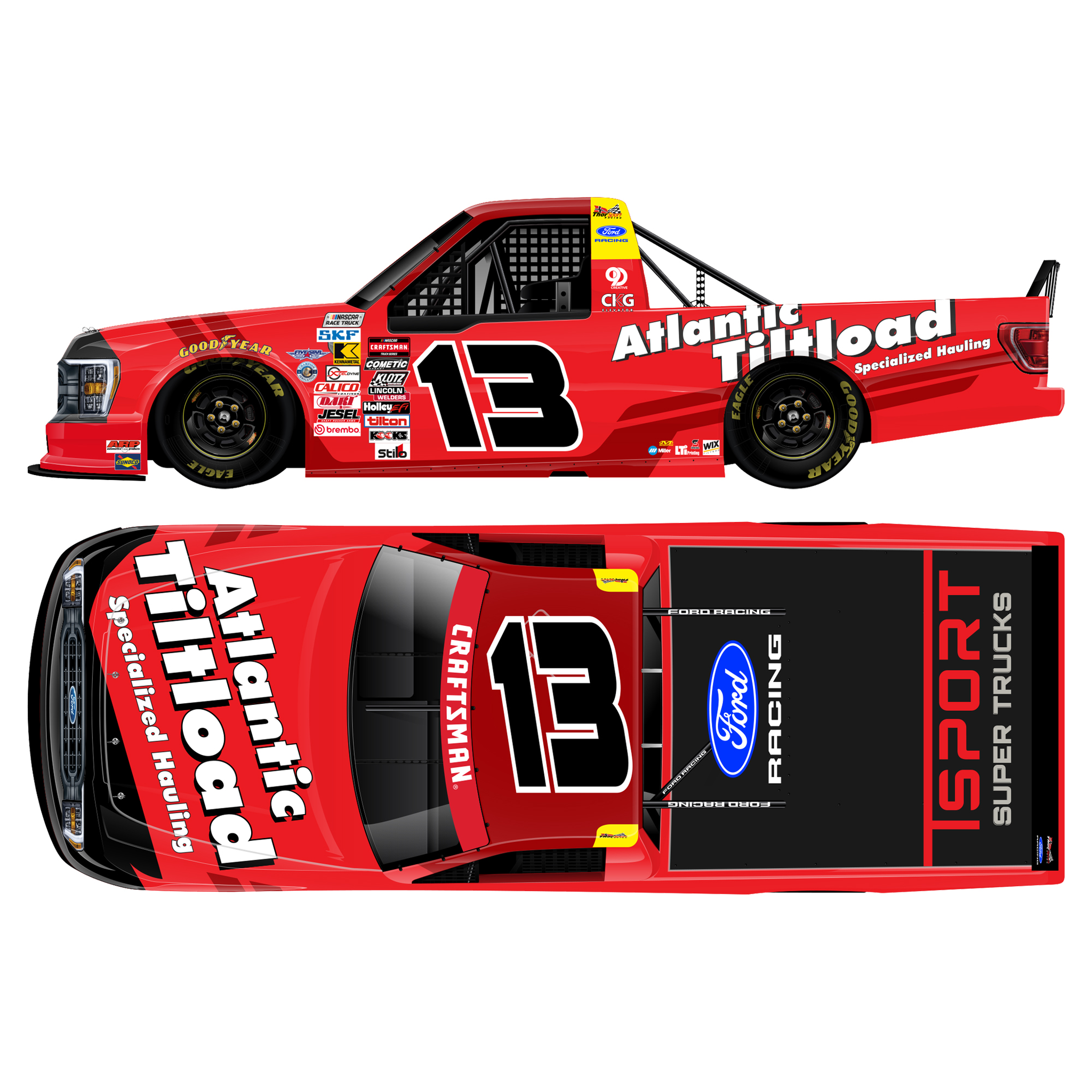 Cole Butcher 2026 Atlantic Tiltload 1:24 Diecast