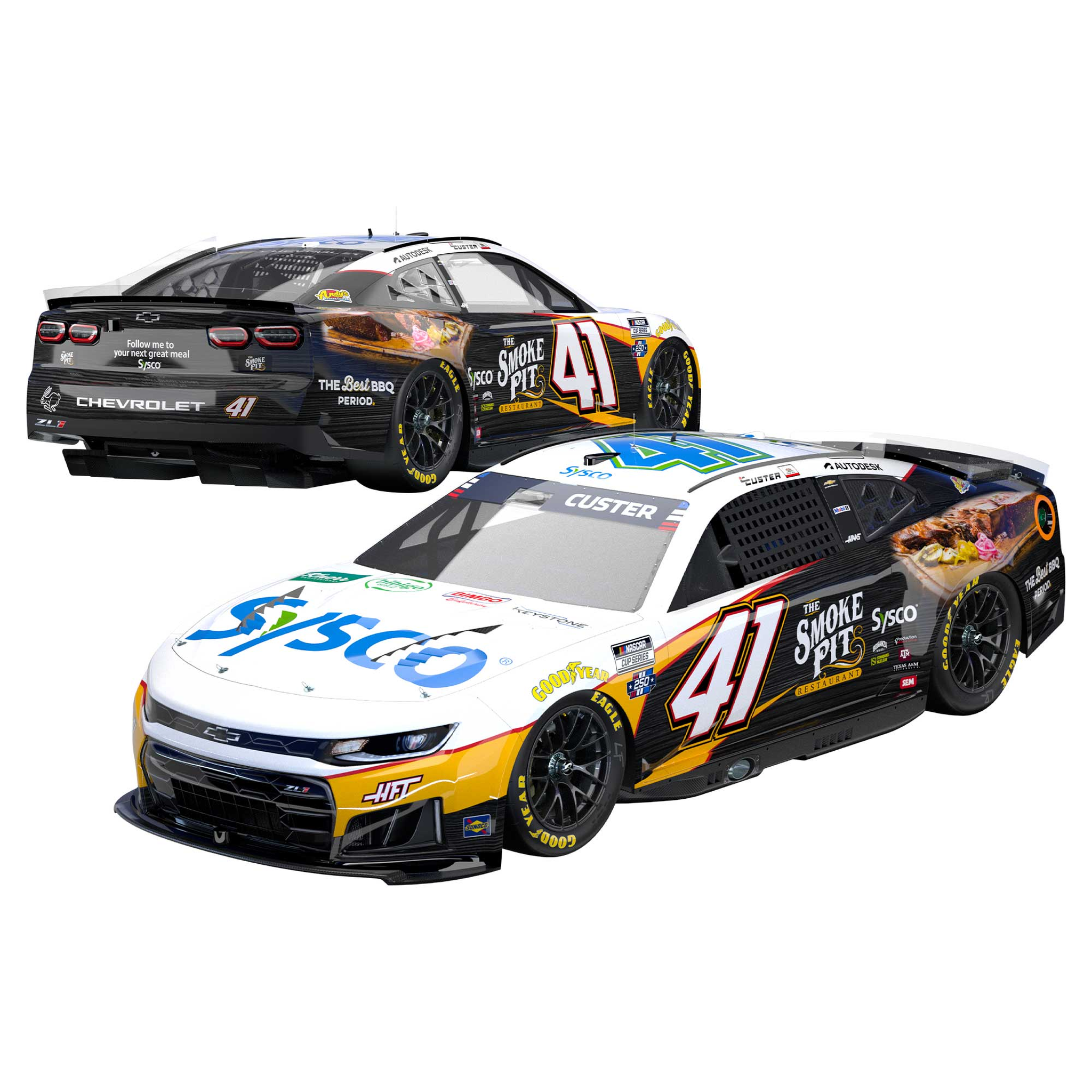 Cole Custer 2026 Sysco / The Smoke Pit 1:24 Diecast