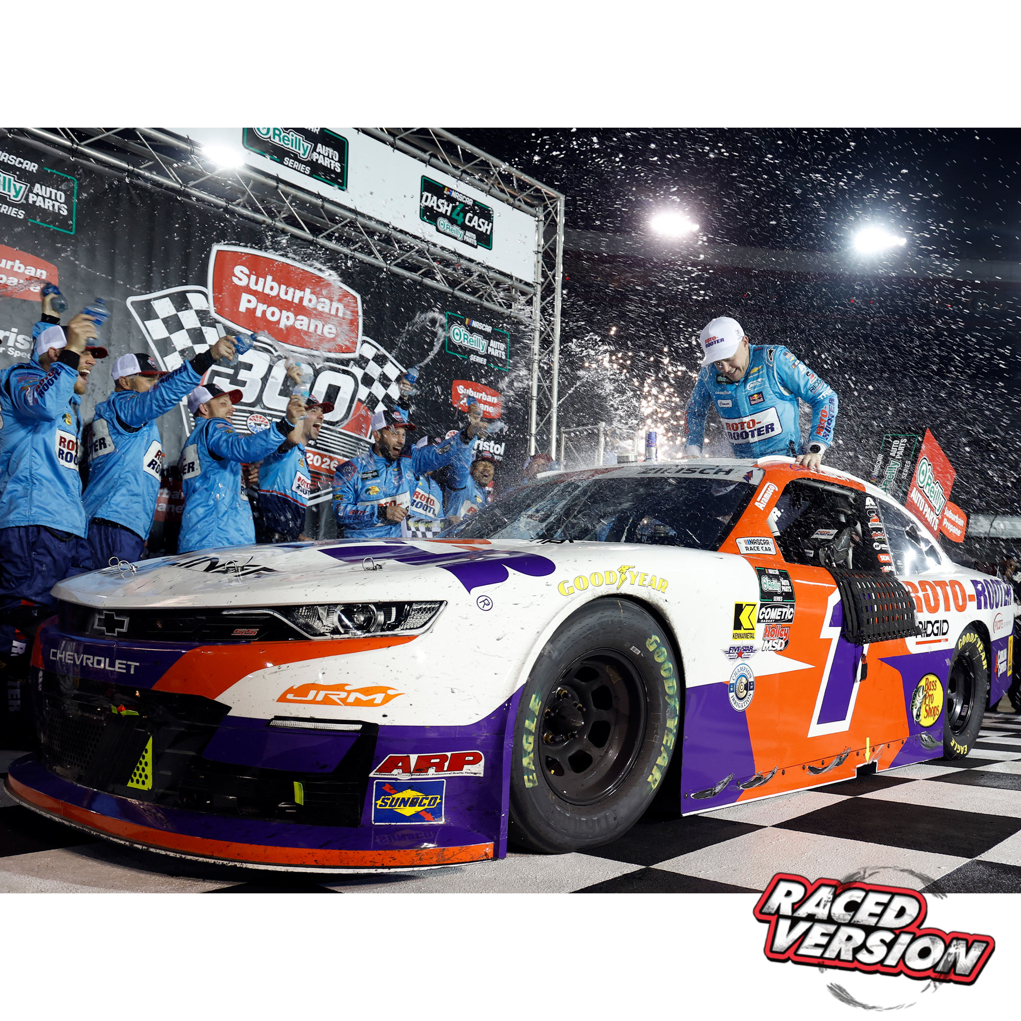 Connor Zilisch 2026 Roto-Rooter Bristol Motor Speedway Race Win 1:24 Diecast