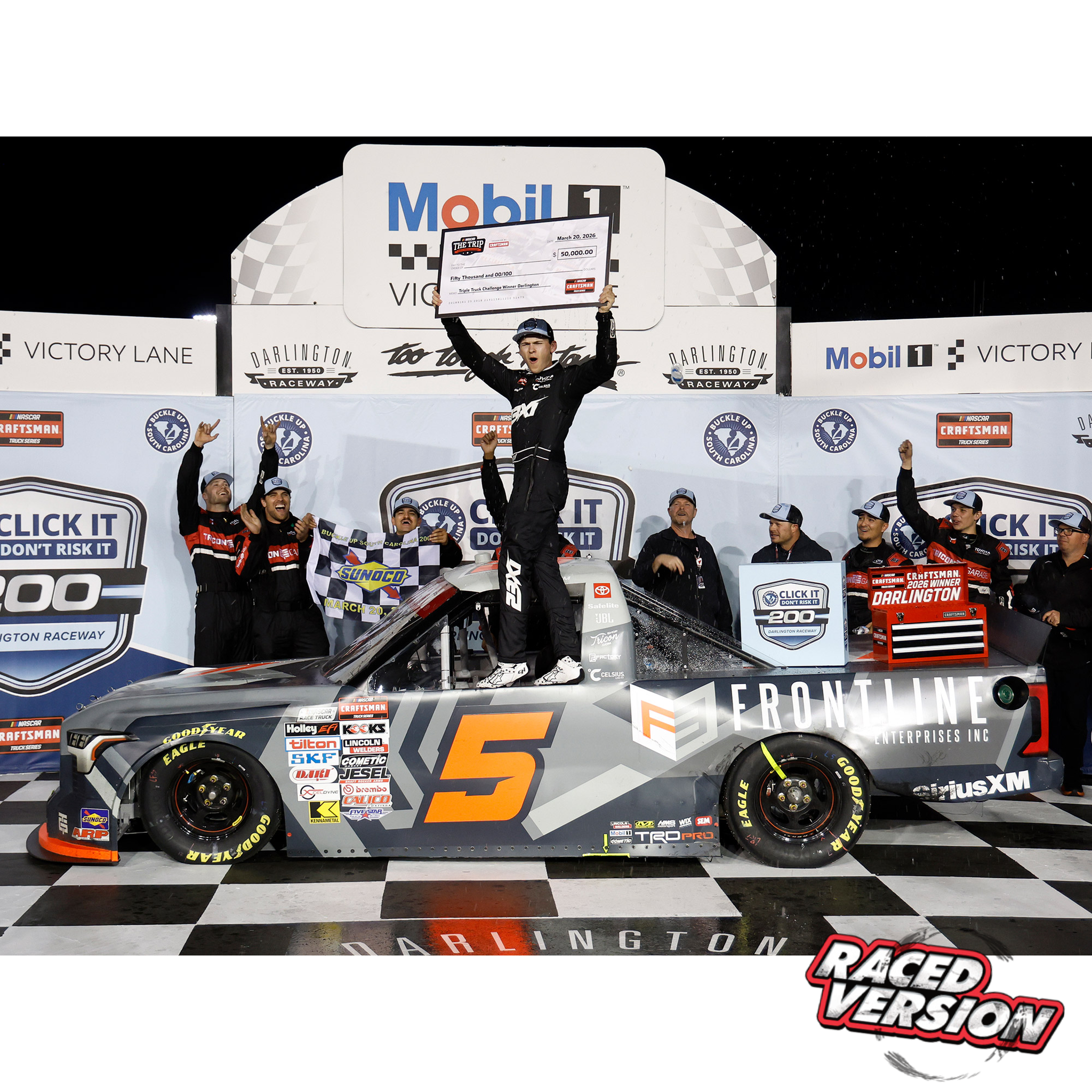 Corey Heim 2026 Frontline Enterprises Darlington Raceway Race Win 1:24 Diecast