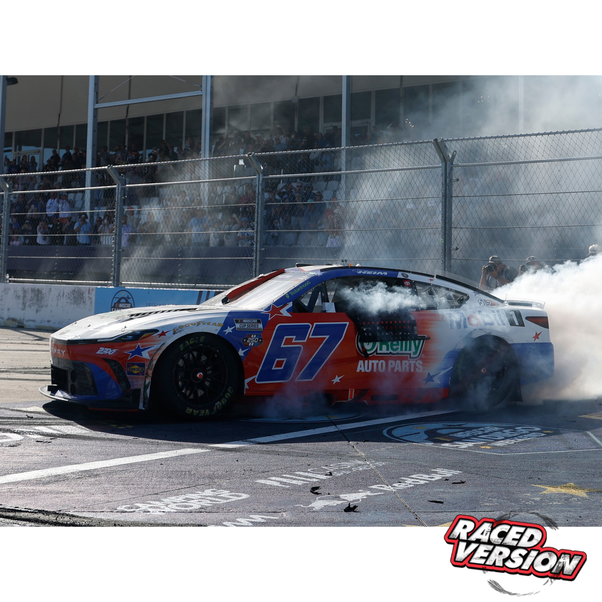 Corey Heim 2026 Mobil 1 / O’Reilly Auto Parts Patriotic Race Win 1:24 Diecast