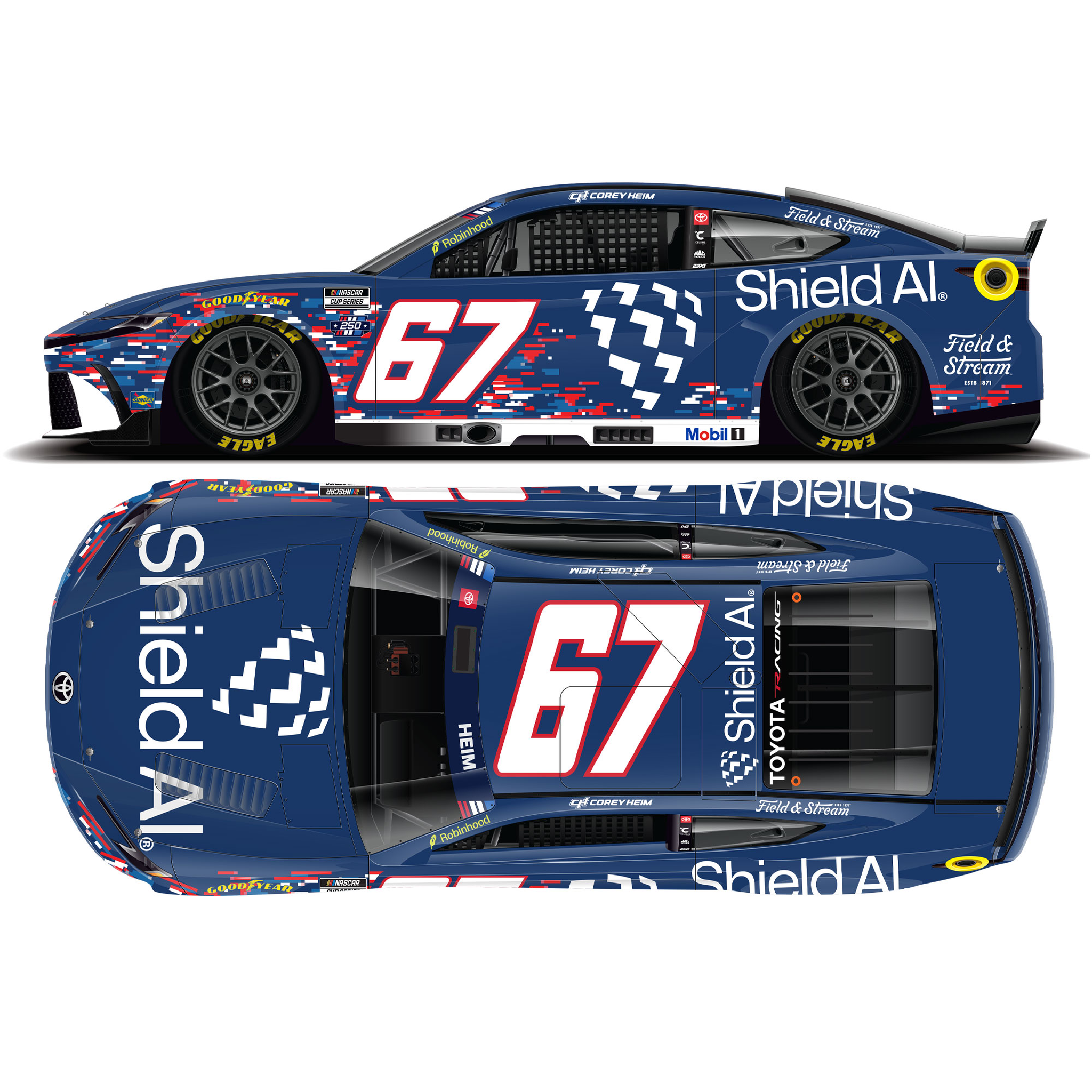 Corey Heim 2026 Shield AI 1:64 Diecast